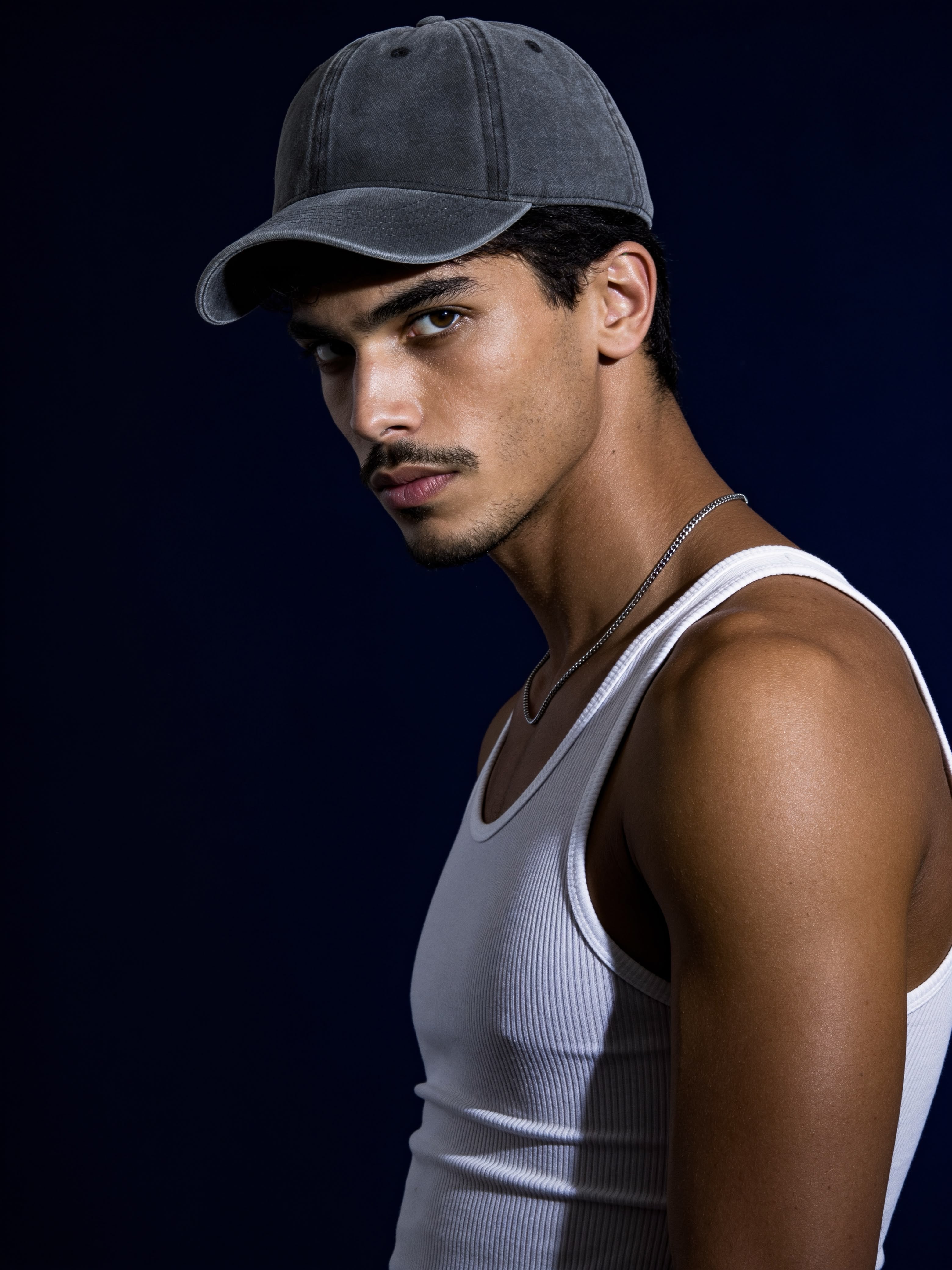 Cap black washed