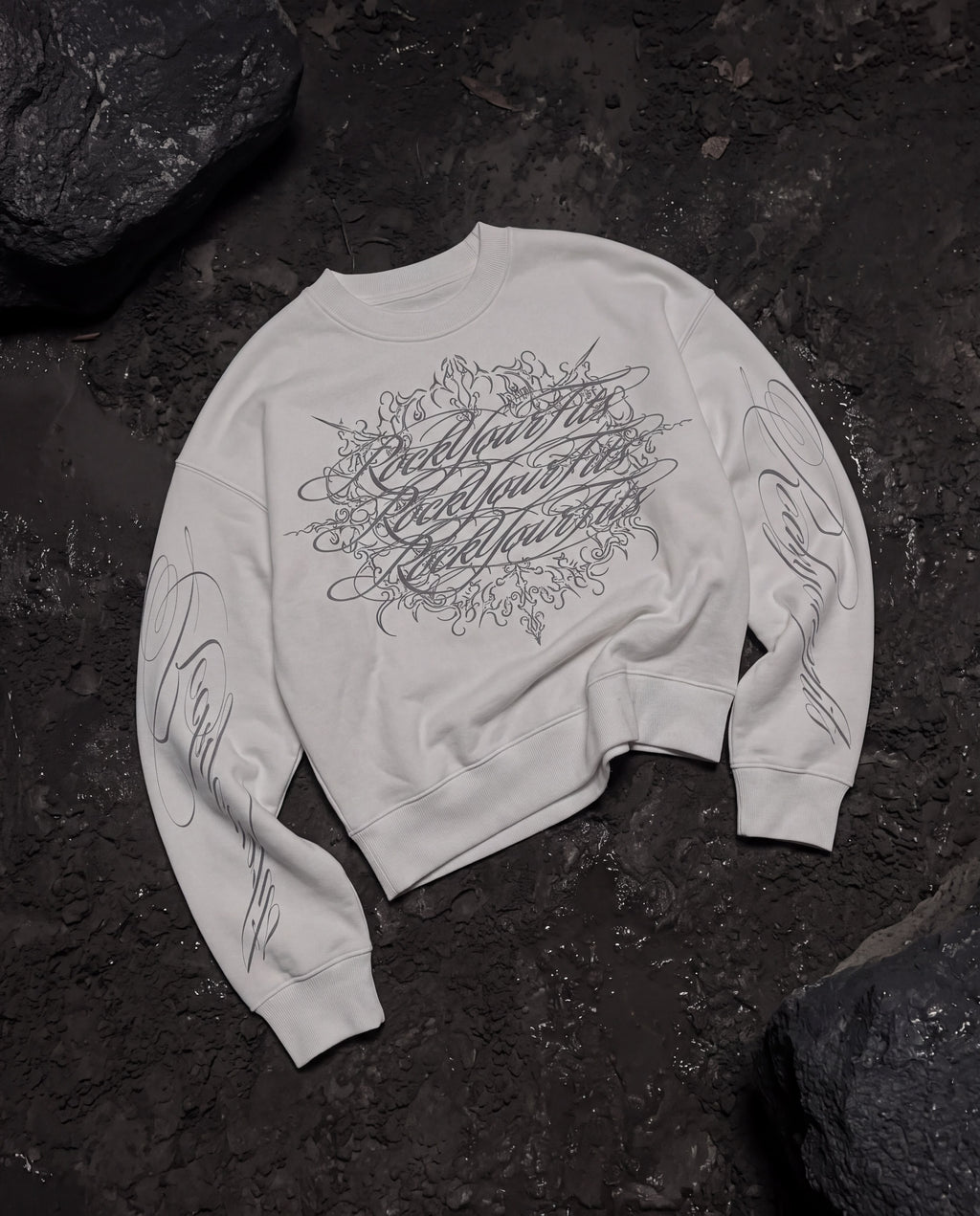 Royal script crewneck
