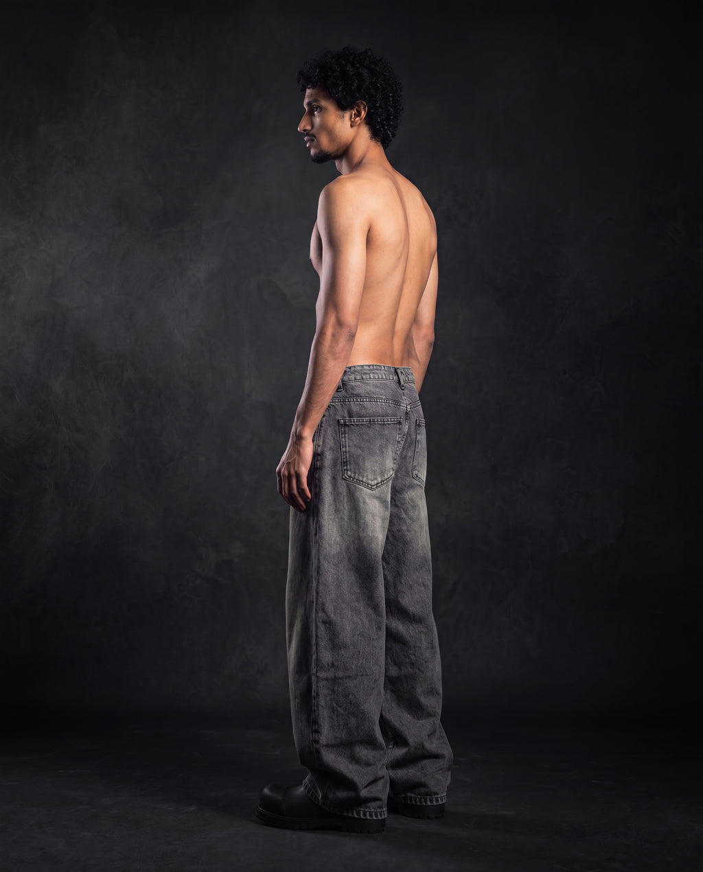 Dark-gray BAGGY jeans
