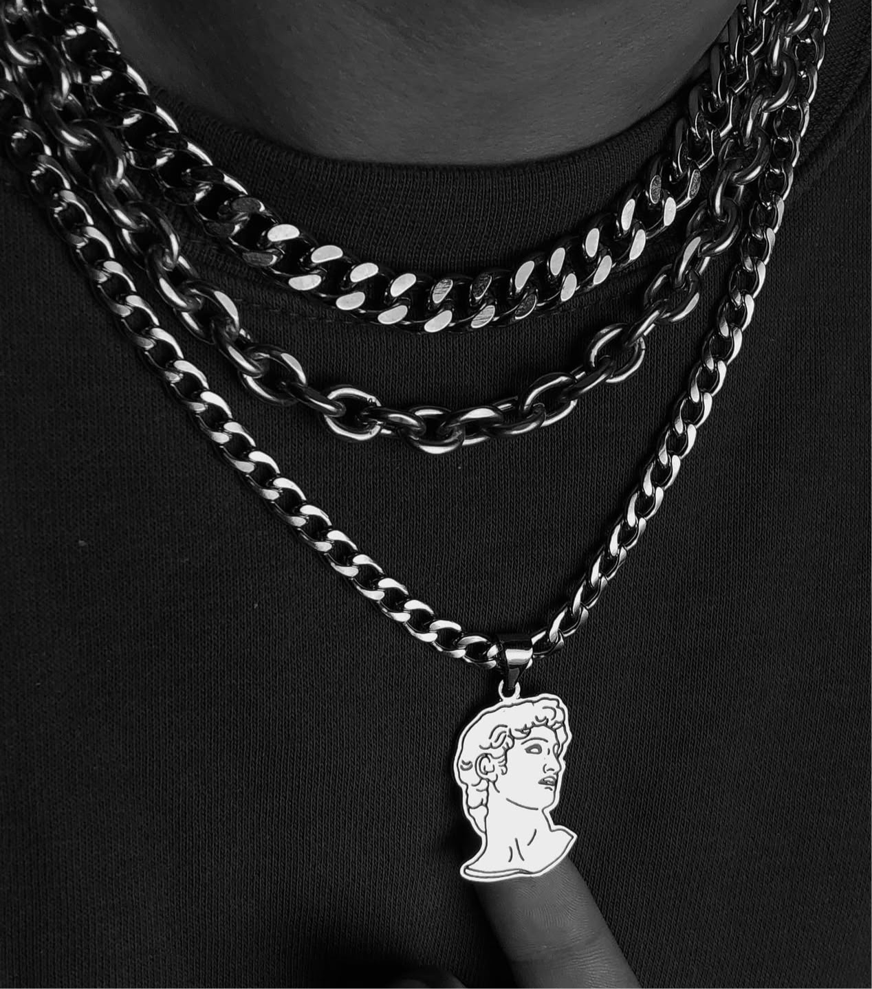 Roman face cuban chain