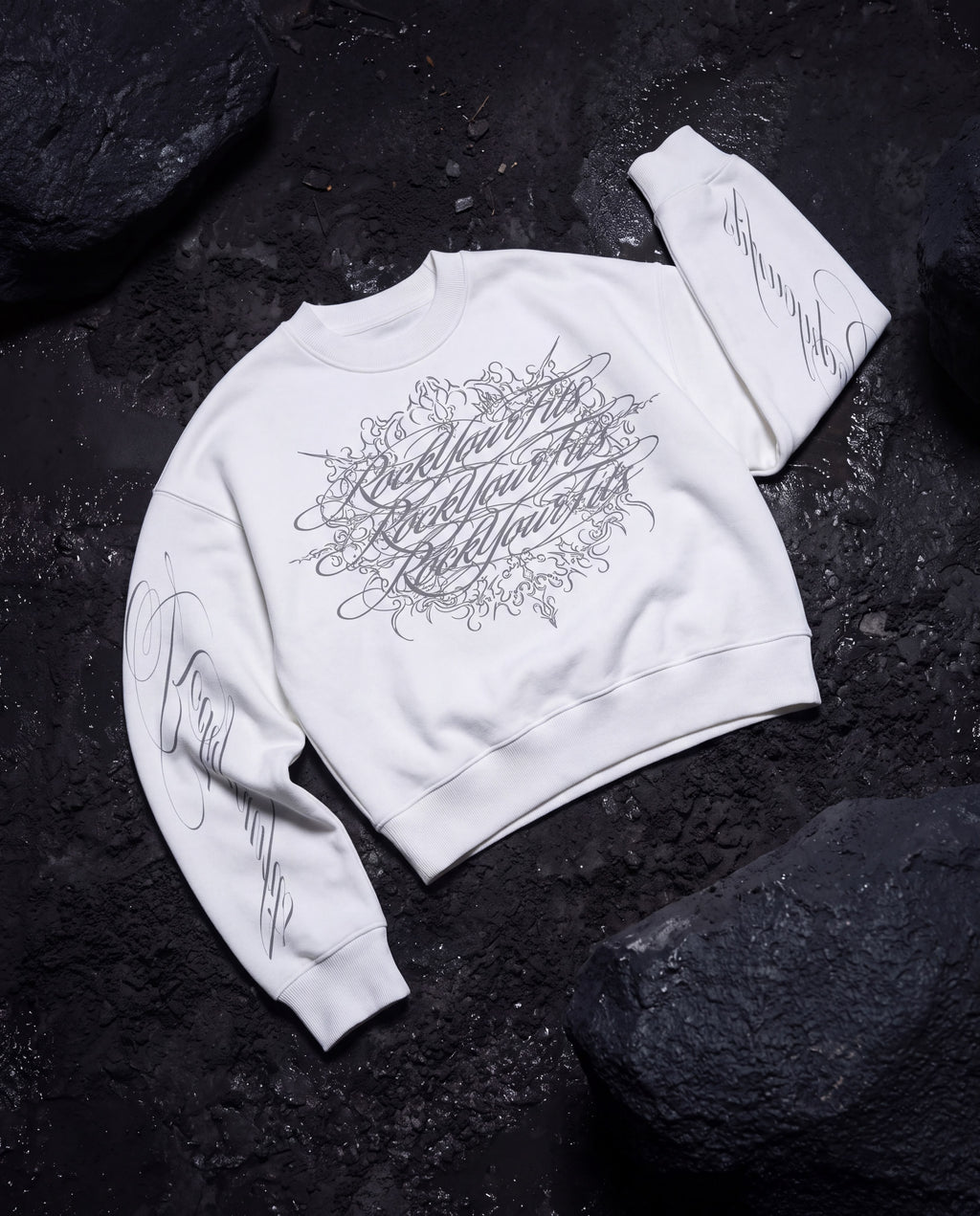 Royal script crewneck