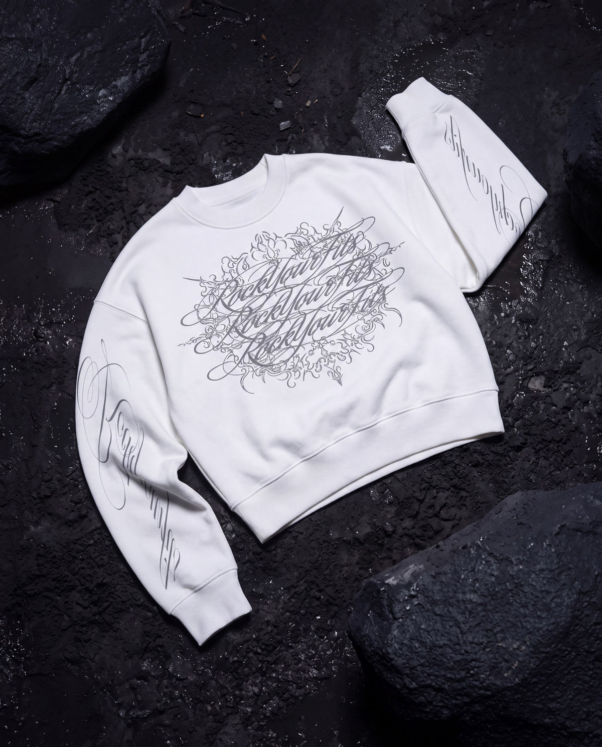 Royal script crewneck
