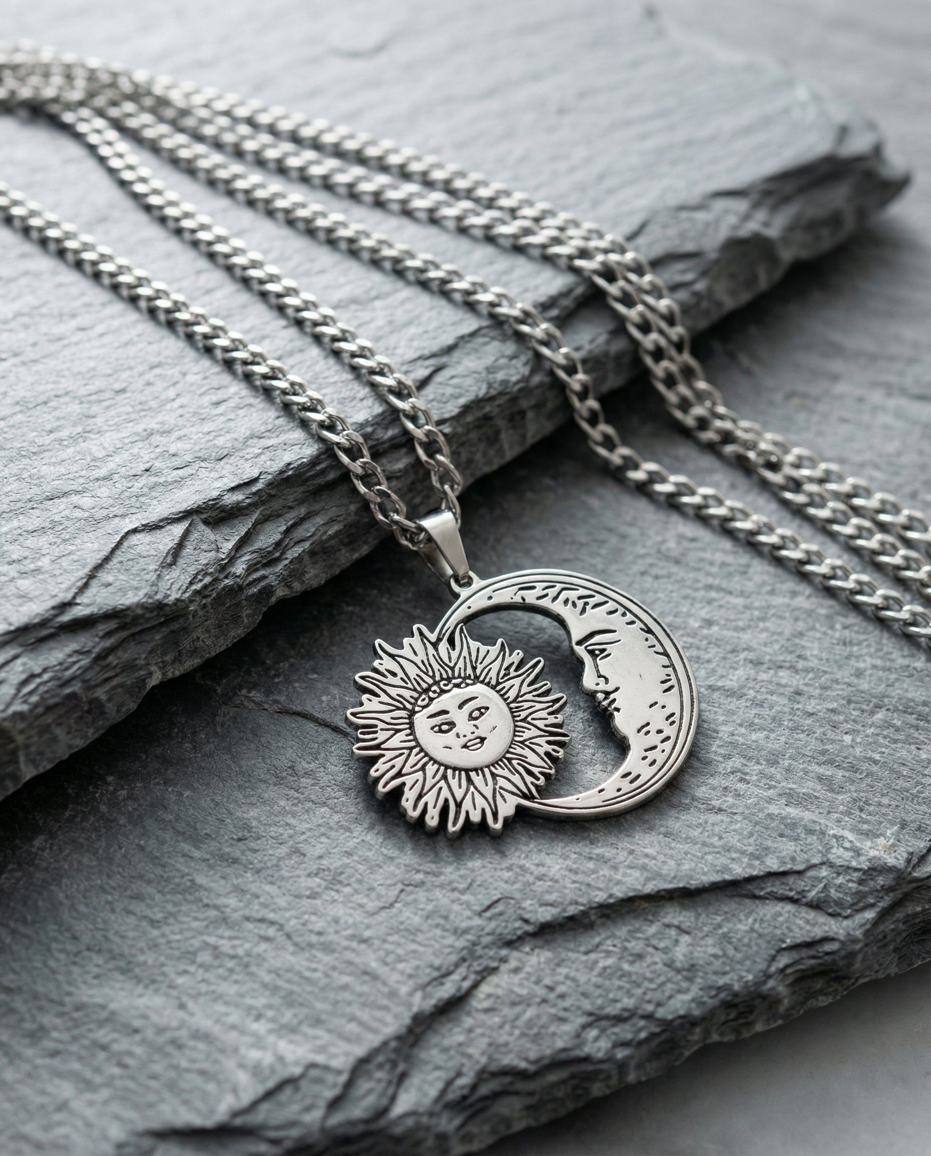 Moon&sun necklace