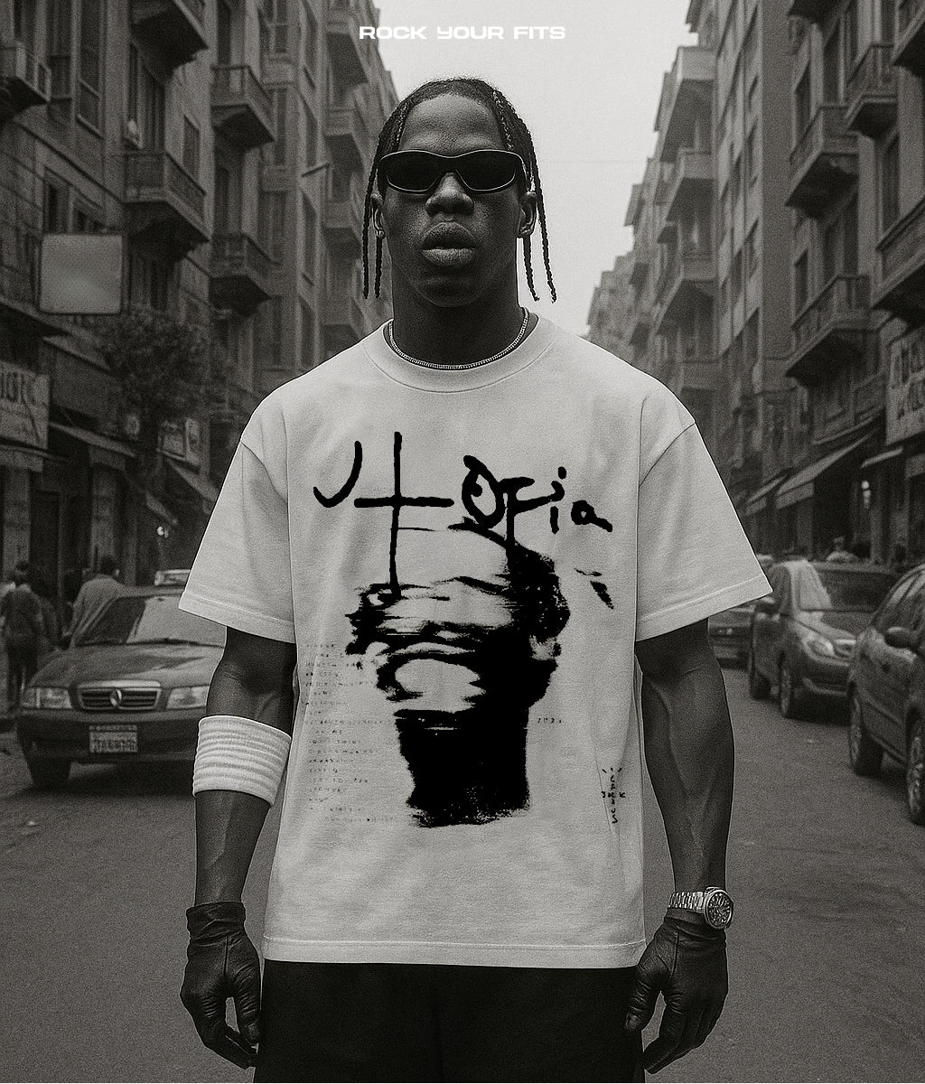 travis scott white t-shirt