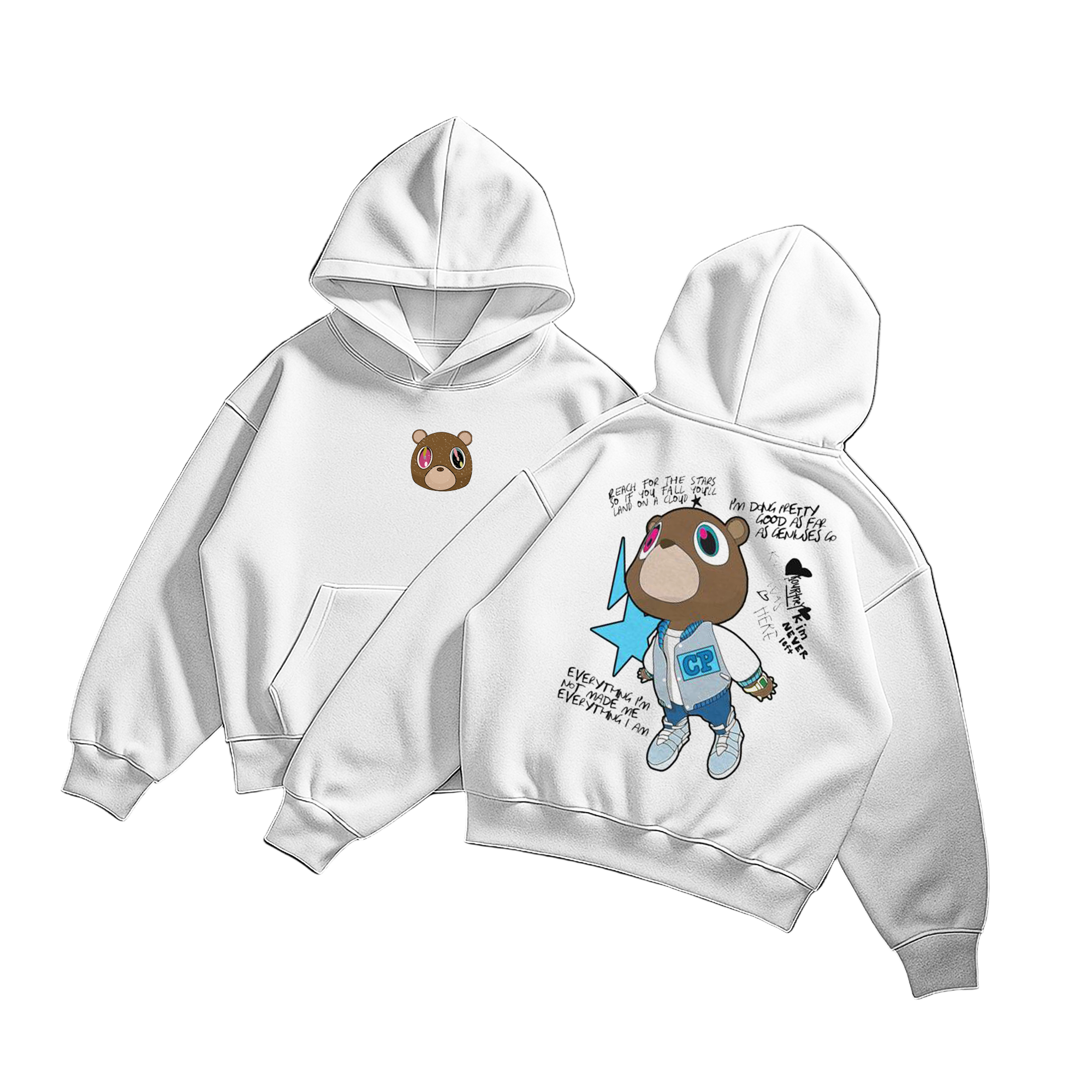 Kanye West white hoodie