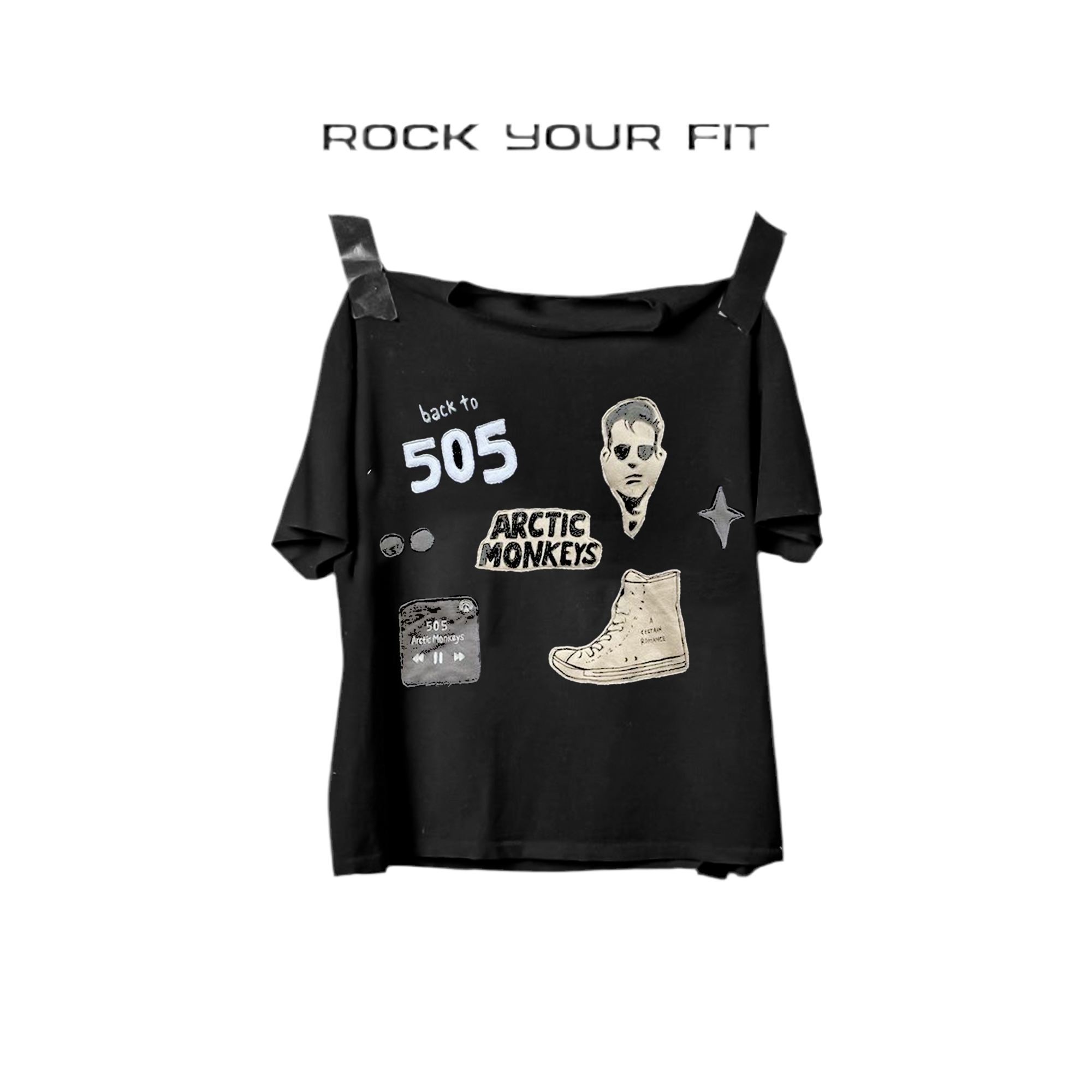 Arctic monkeys black t-shirt