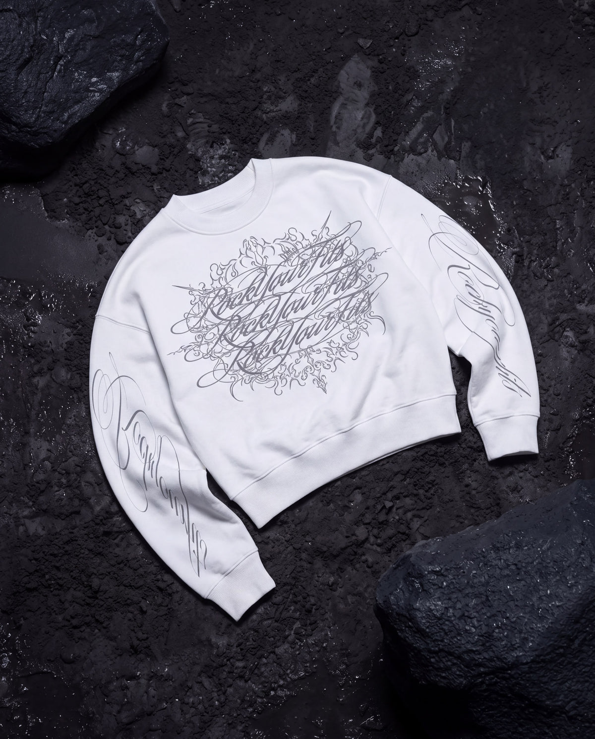 Royal script crewneck