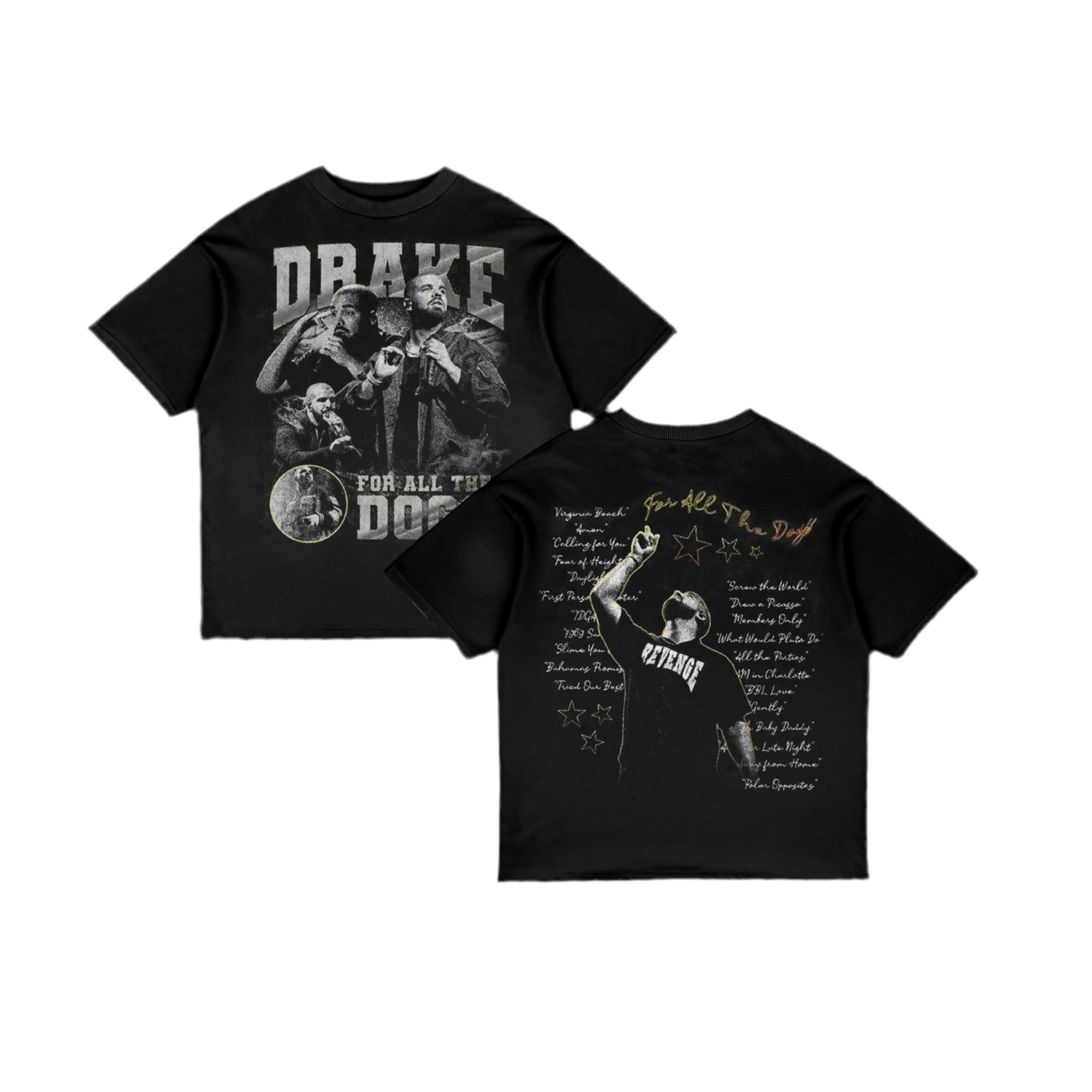 Drake v4 black t-shirt