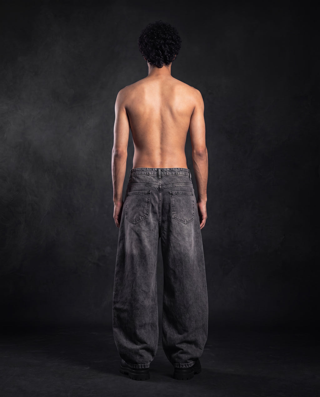 Dark-gray BAGGY jeans