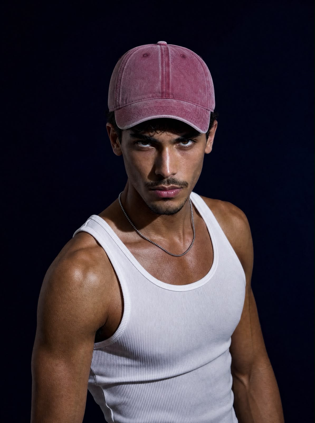 Cap burgundy washed