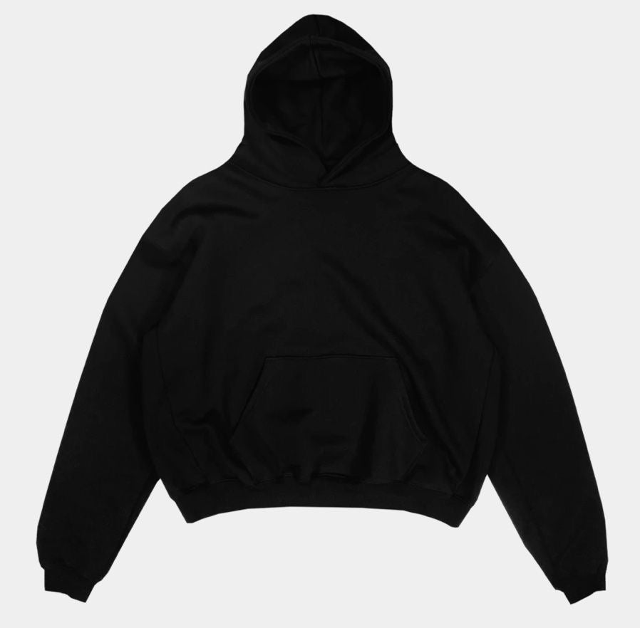 Black hoodie boxyfit