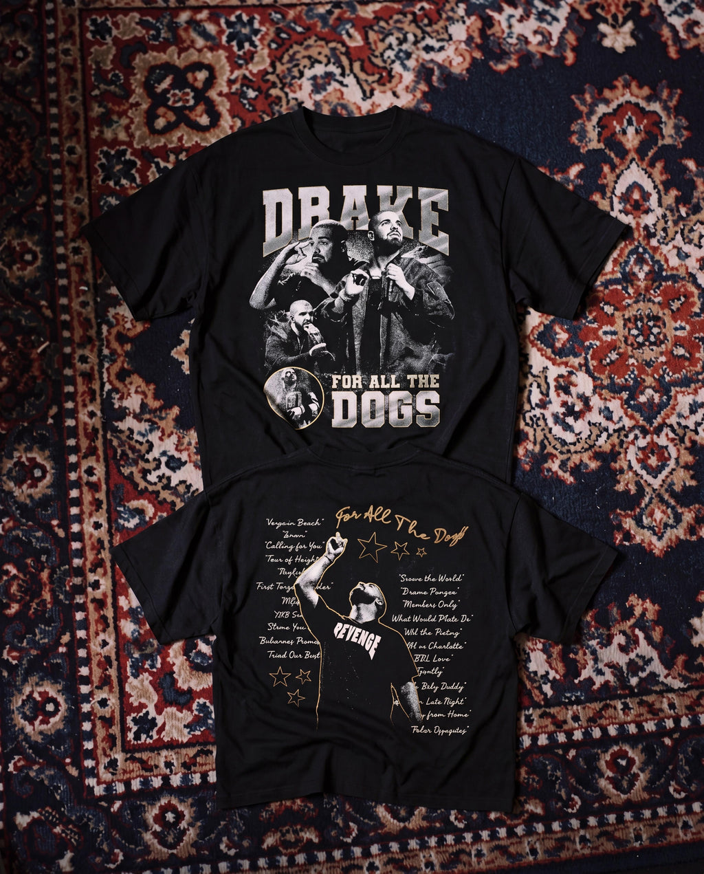 Drake v4 black t-shirt