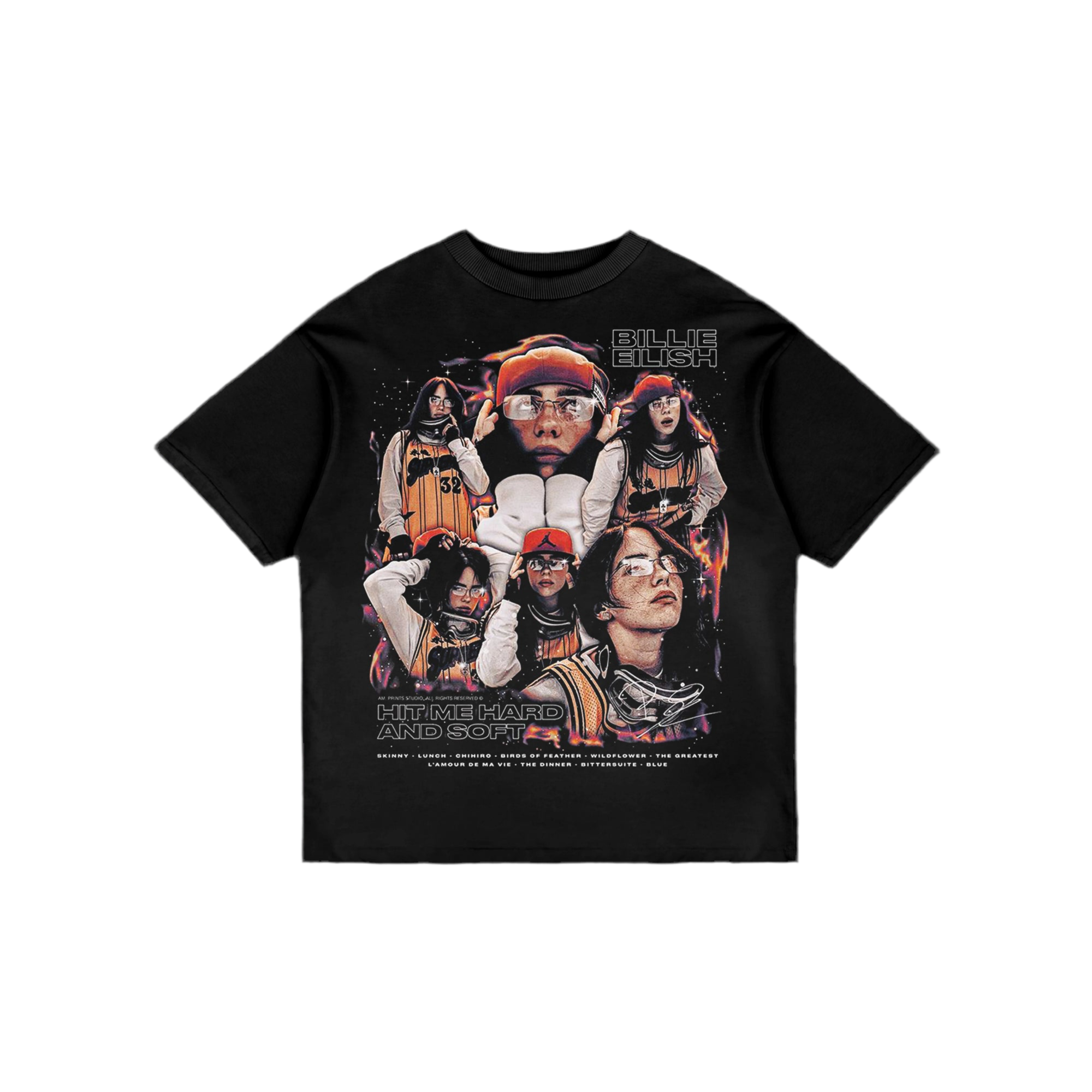 Bellie eillish balck t-shirt v3