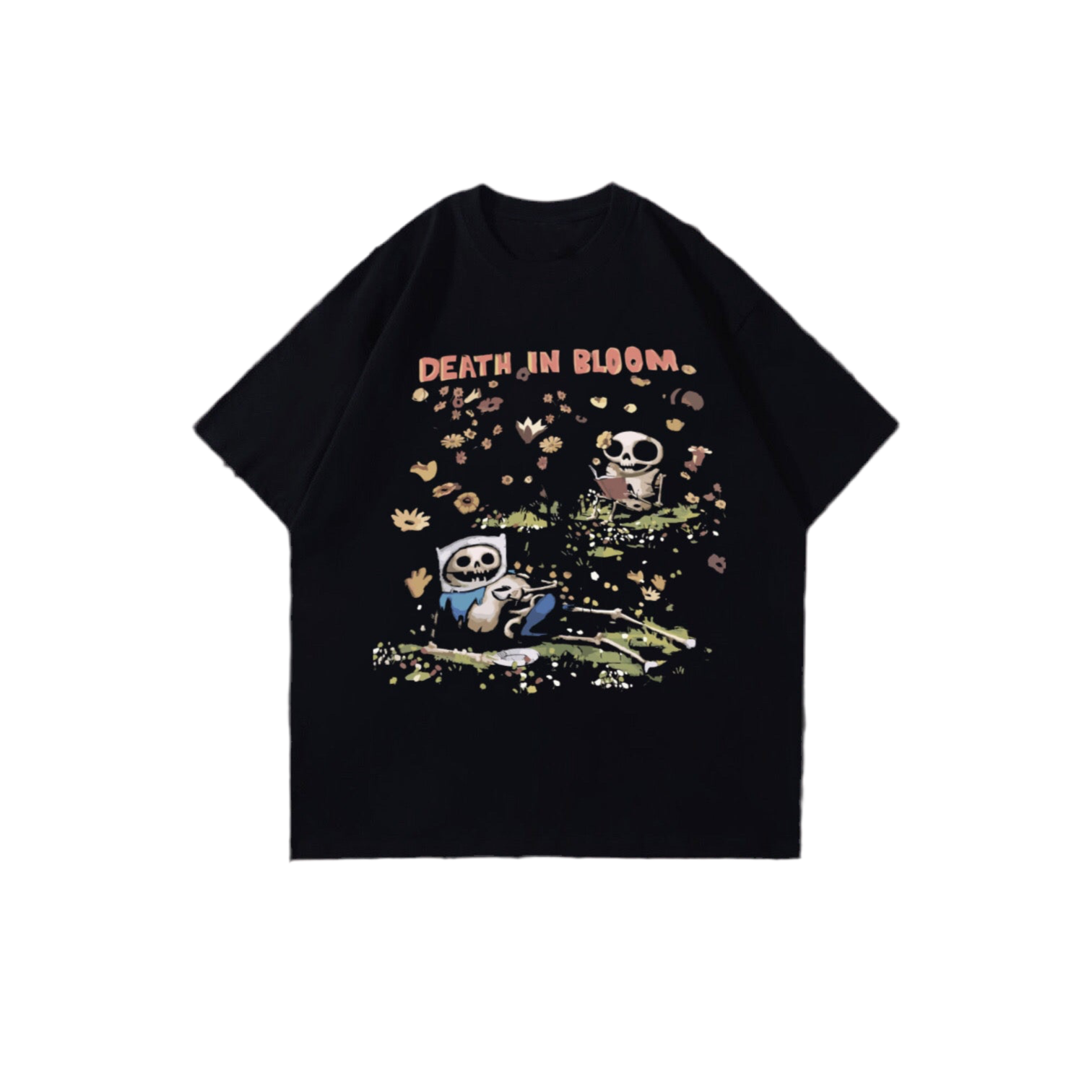 ADVENTURE TIME BLACK T-SHIRT