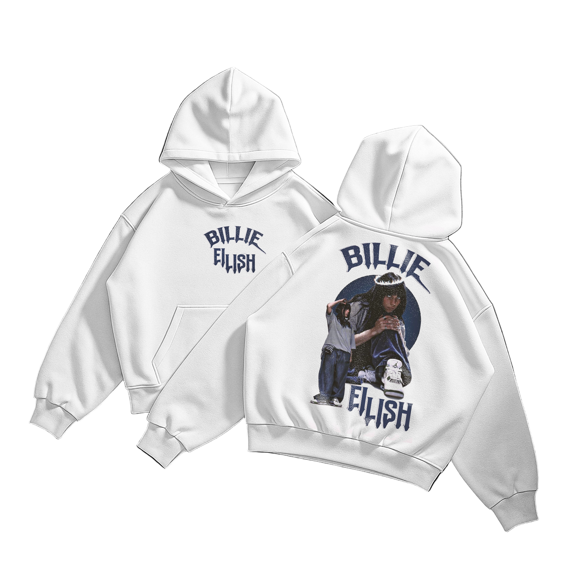 Billie eilish white hoodie