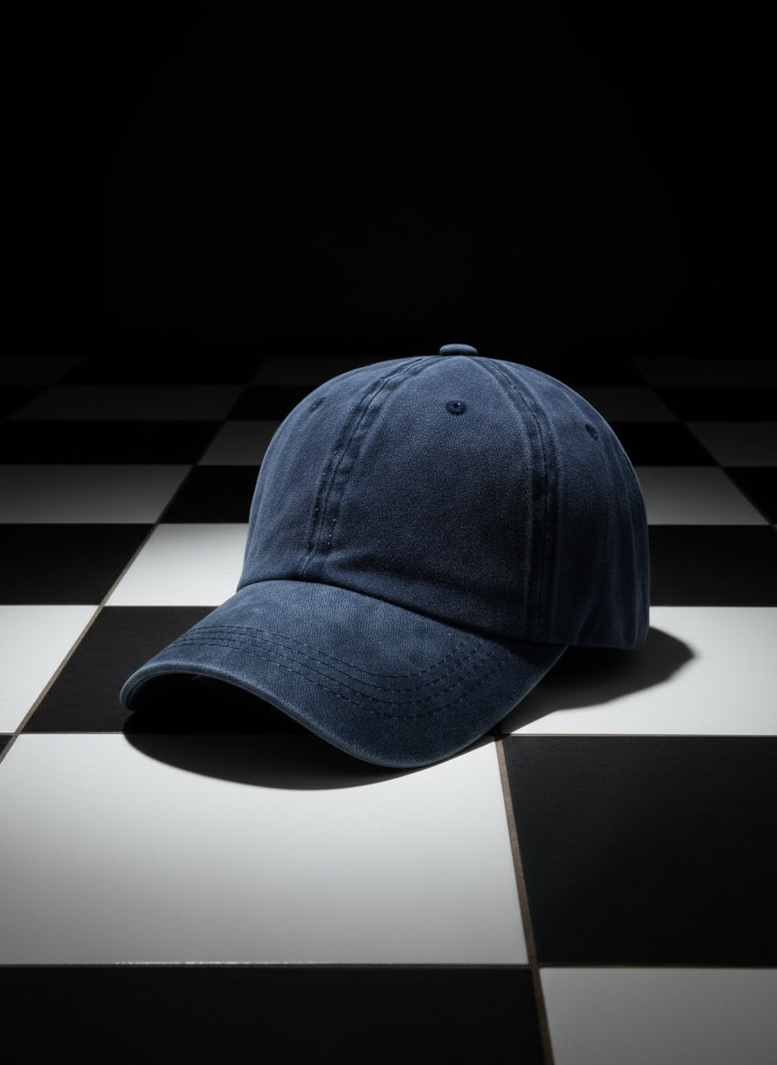 Cap blue washed