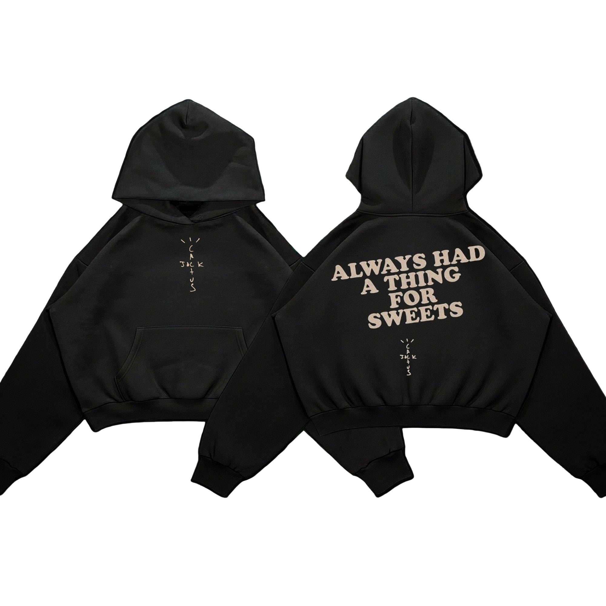 Cactusjack black hoodie boxy fit