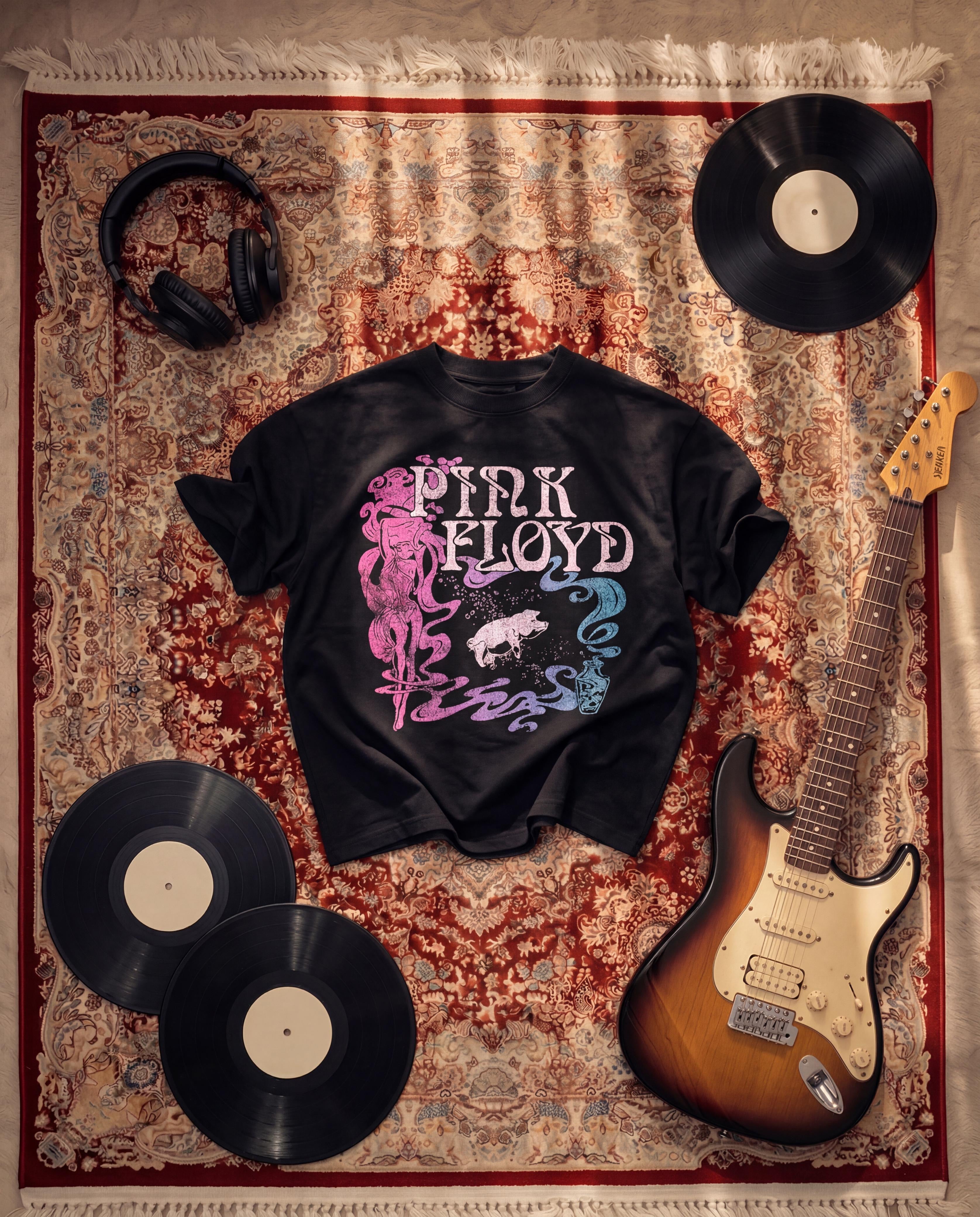 Pink floyd black t-shirt v2