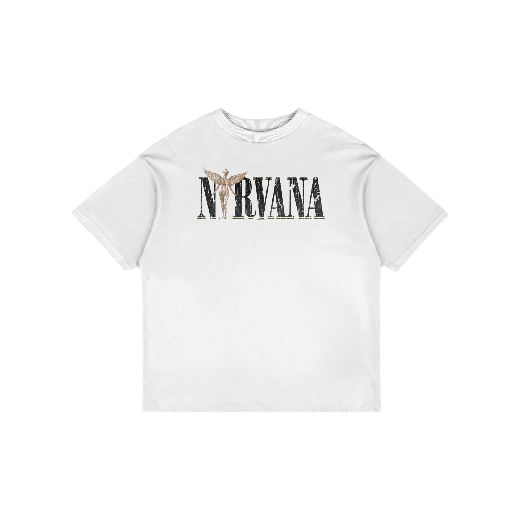 Nirvana white t-shirts
