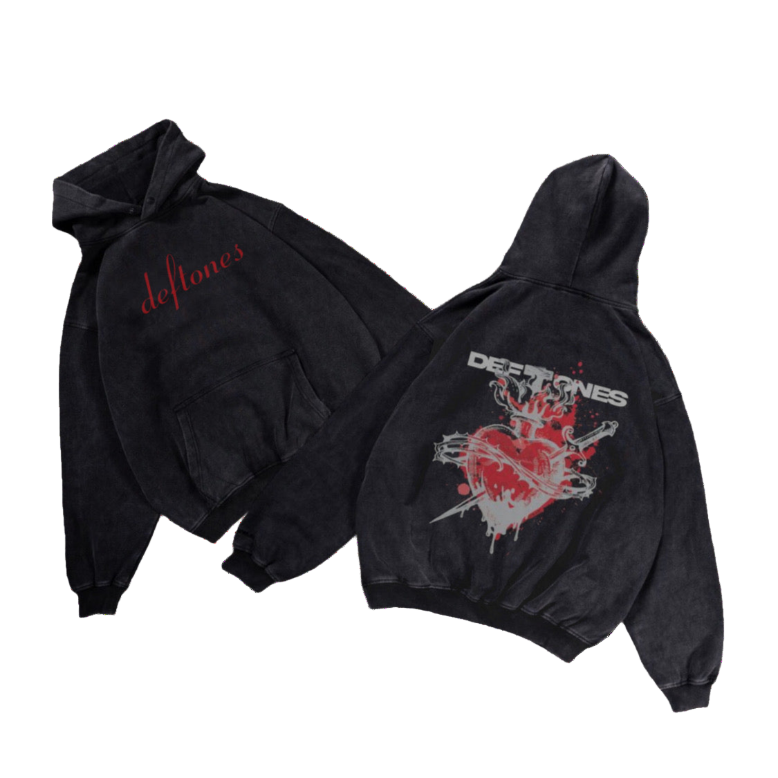 Deftones washed hoodie