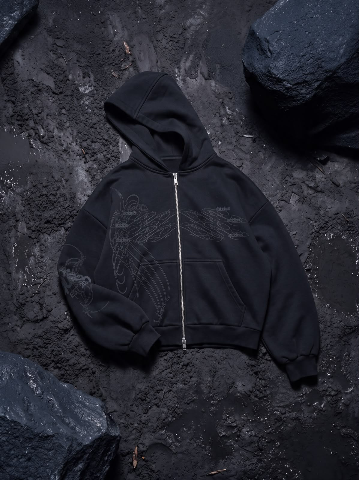 Cipher zip hoodie