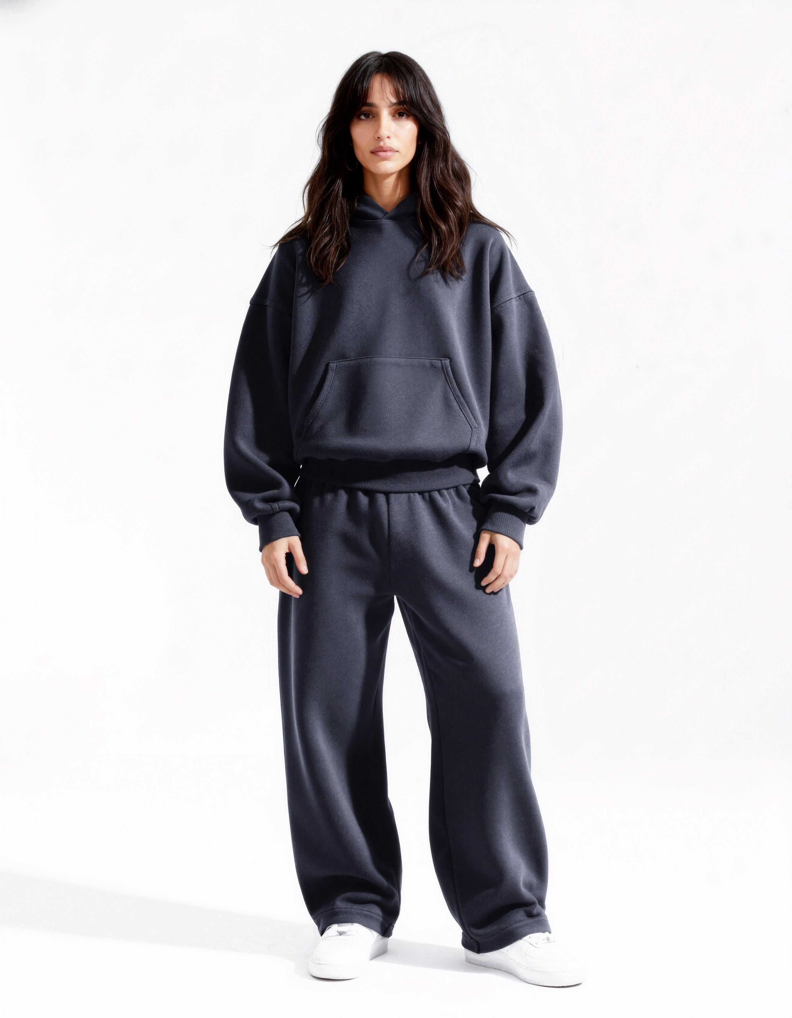 Gray set hoodie and sweatpants