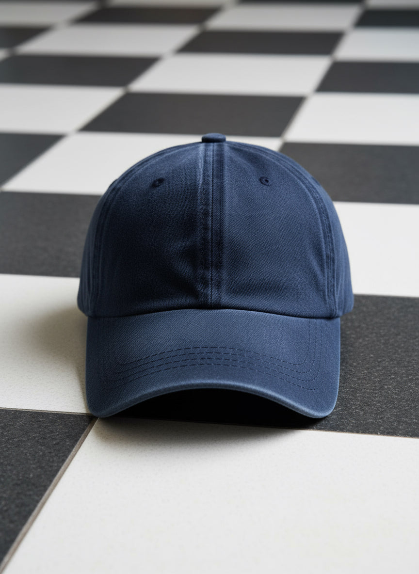 Cap blue washed