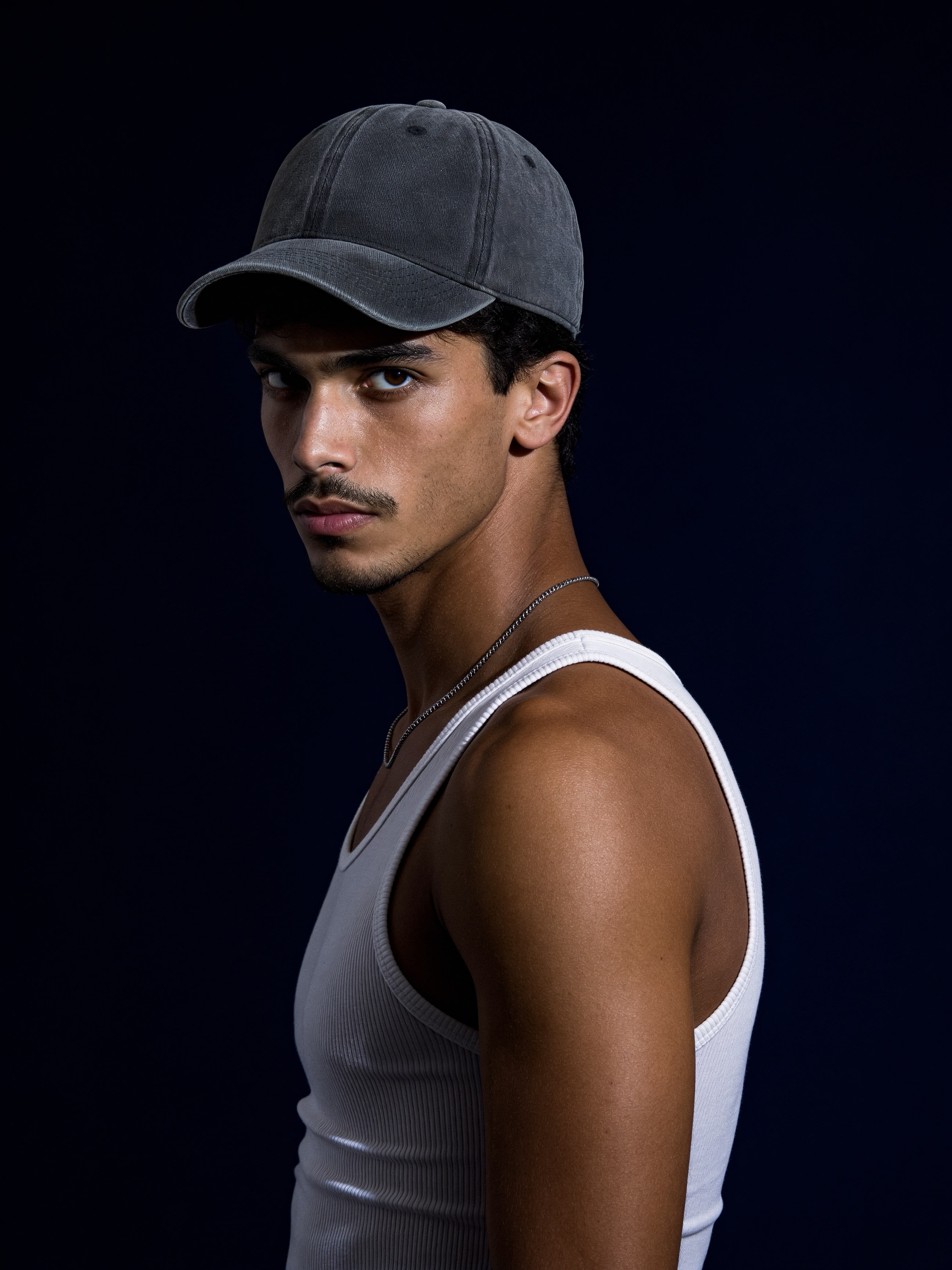 Cap black washed