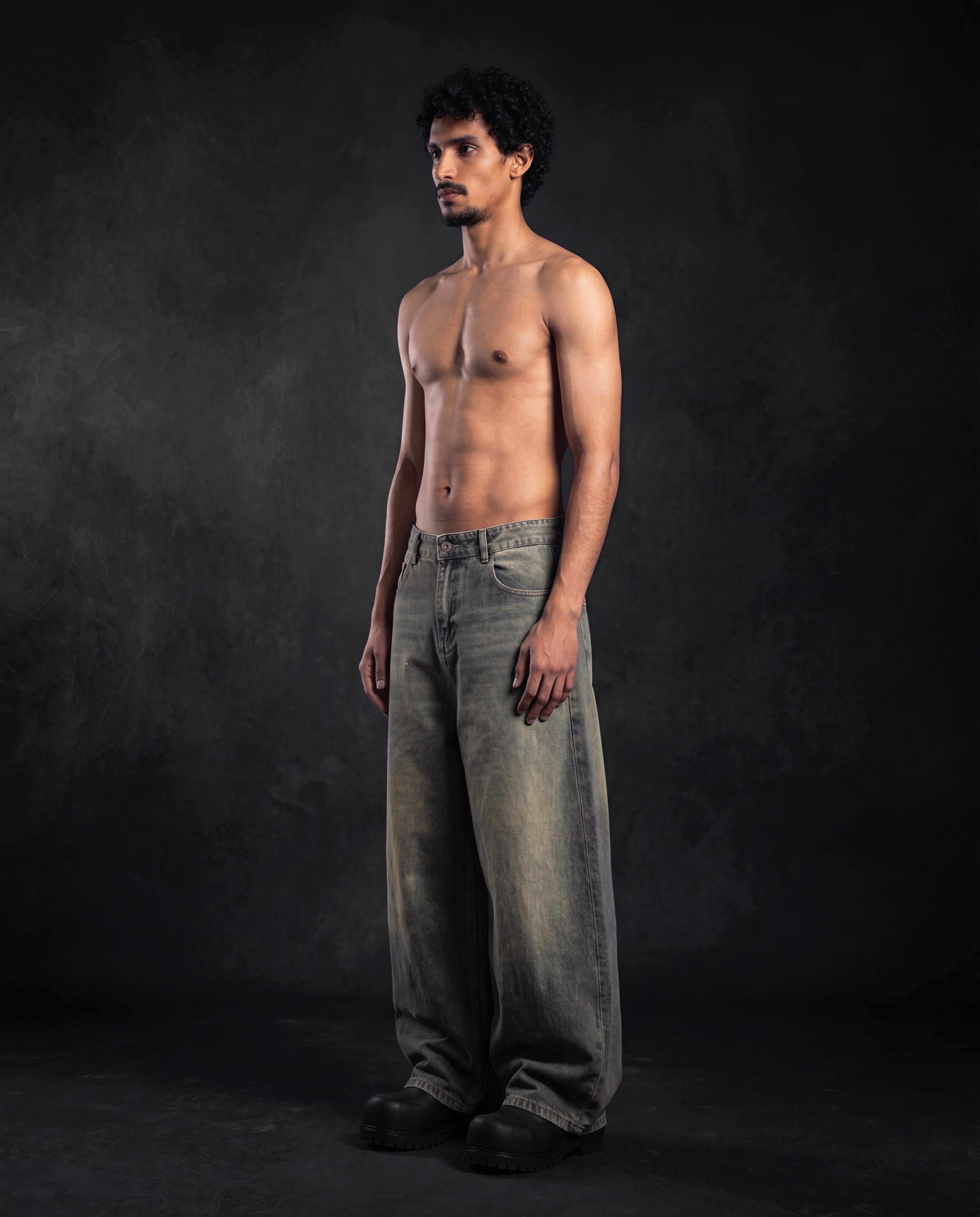 Dirty-blue-BAGGY Jeans