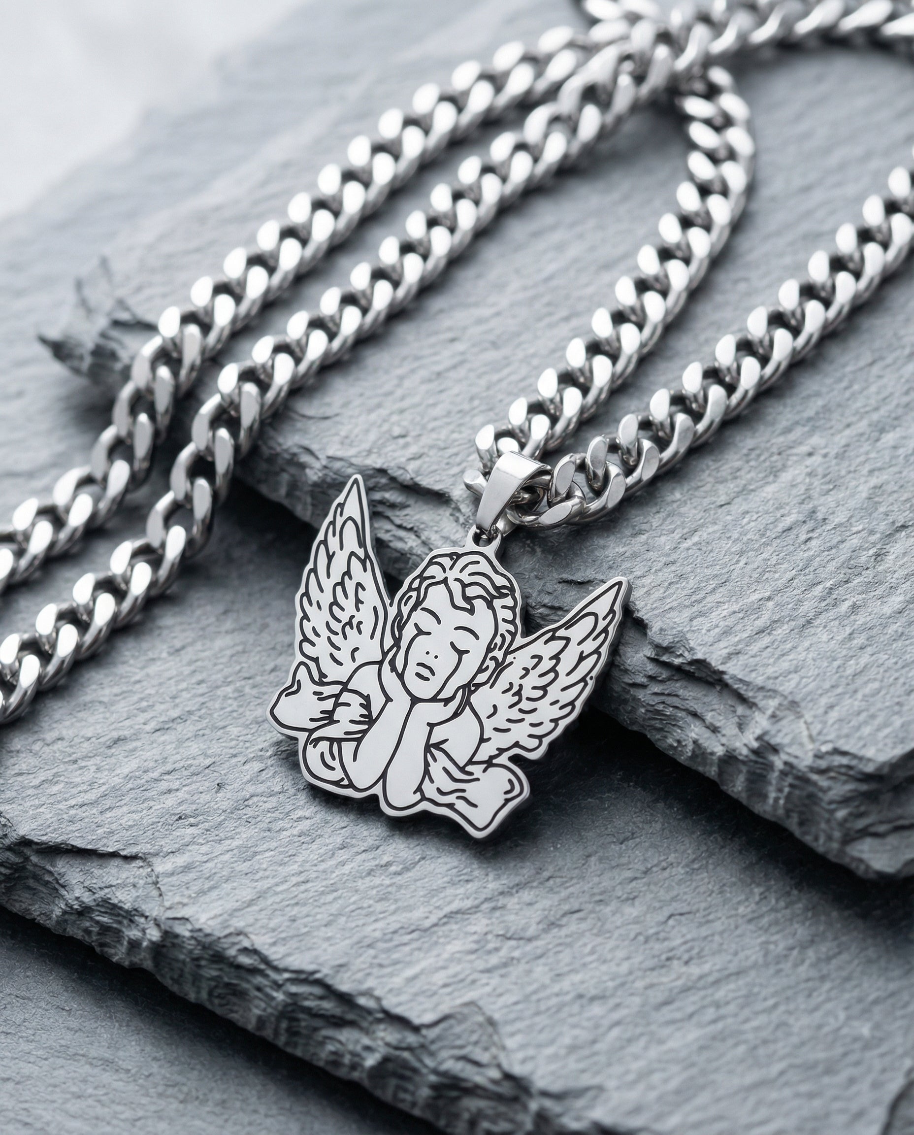Crybaby angel necklace