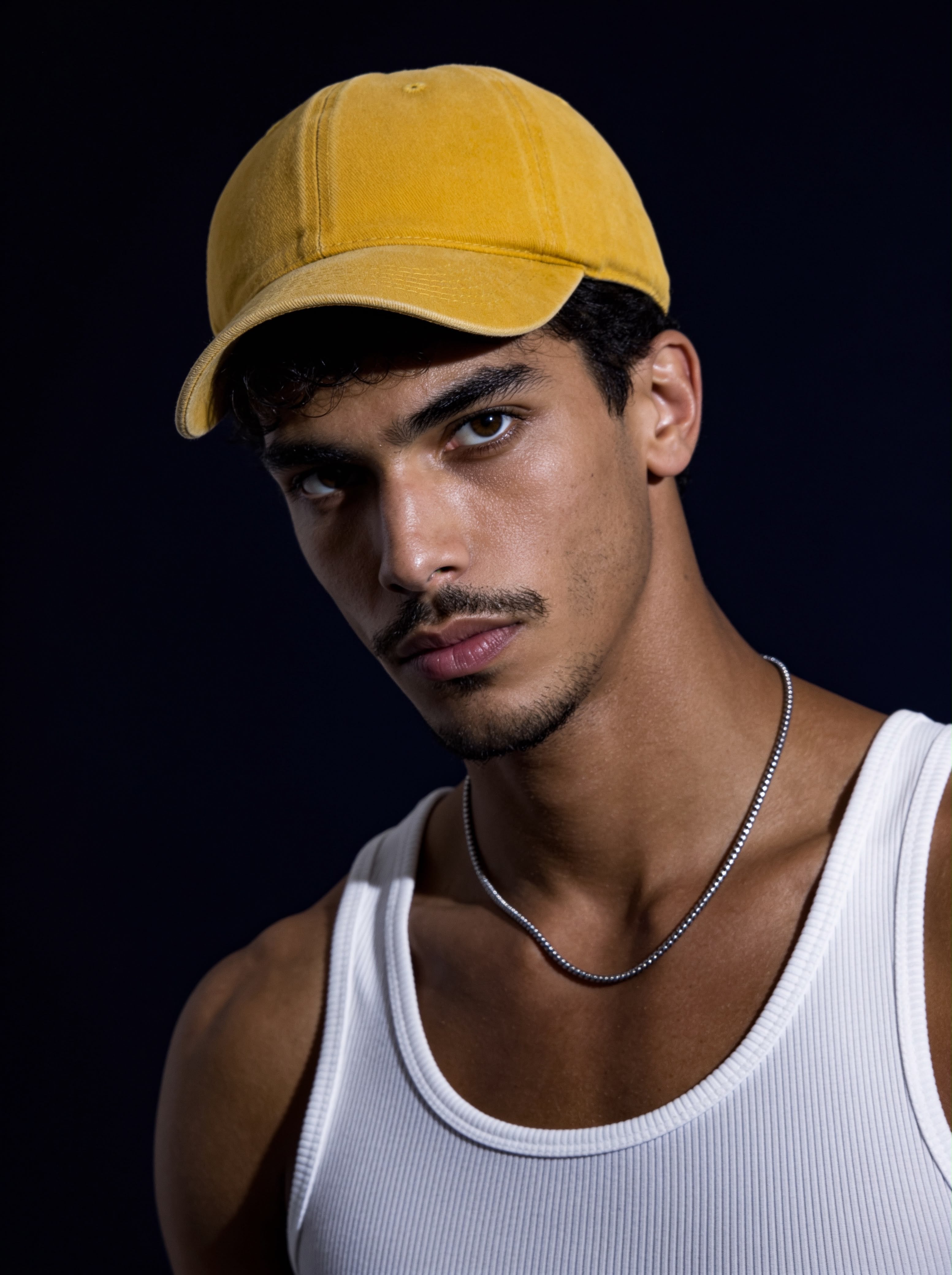 Cap yellow washed