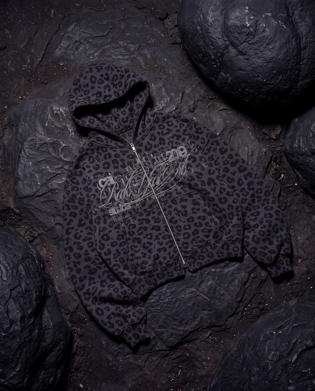 RYF Leopard Print Zip-Up