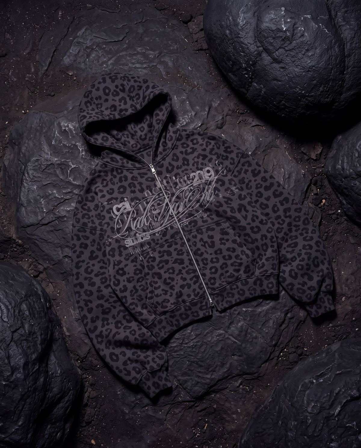 RYF Leopard Print Zip-Up