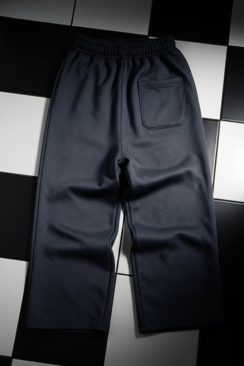 Wideleg sweatpants gray