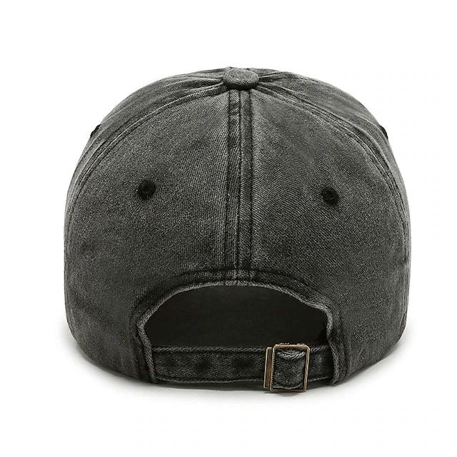 Cap black washed