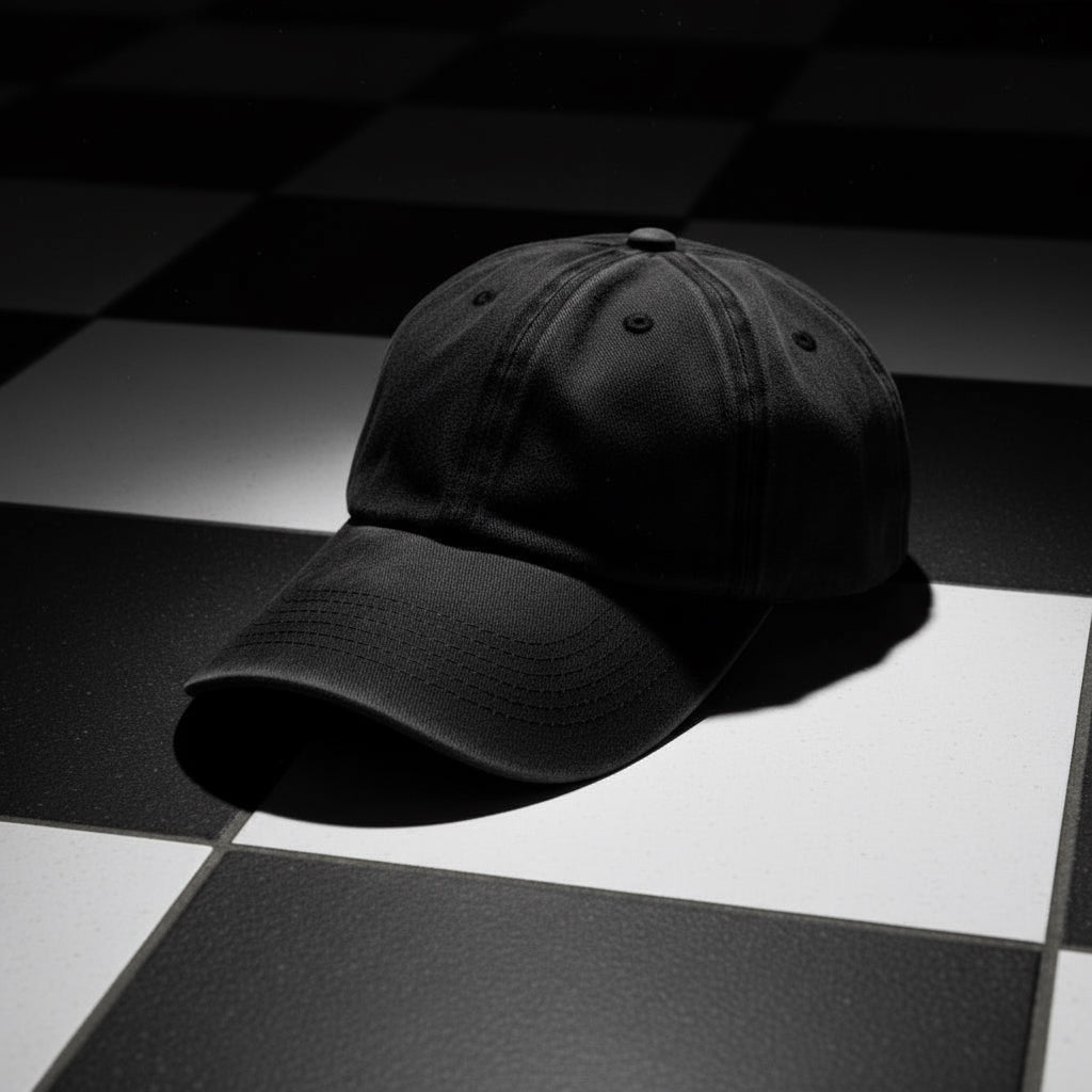 Cap black washed