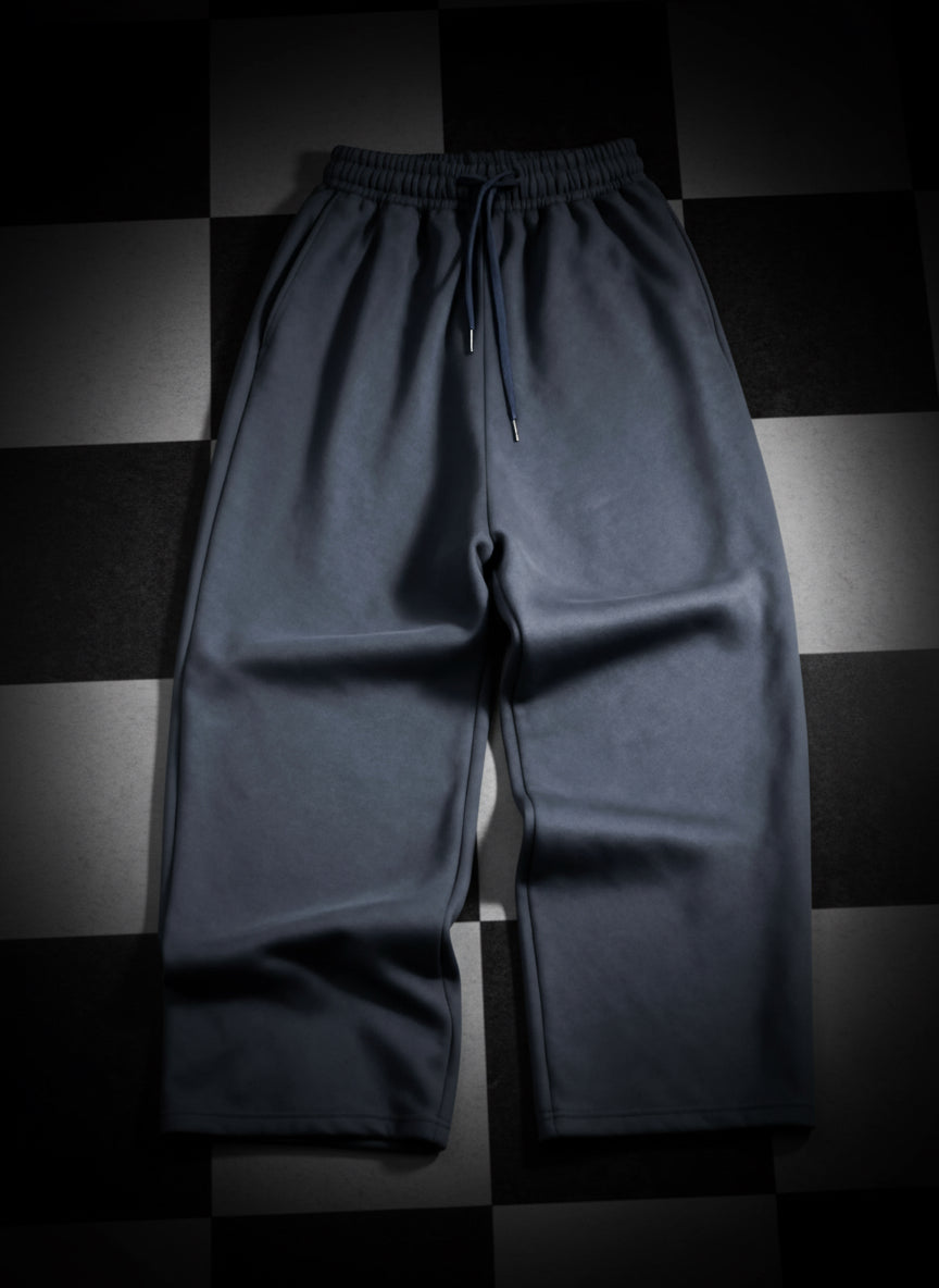 Wideleg sweatpants gray