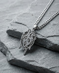 Eyes heart necklace