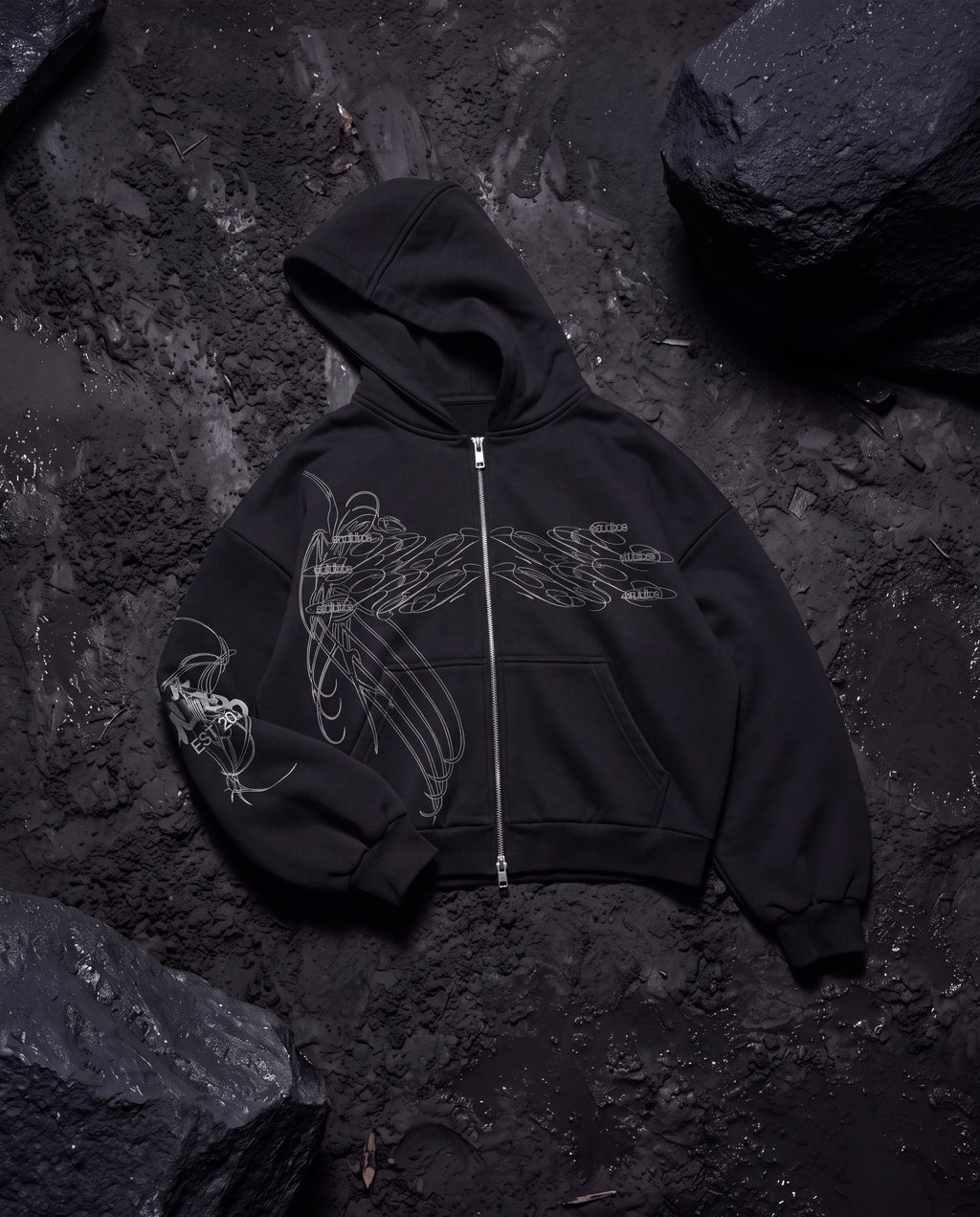 Cipher zip hoodie
