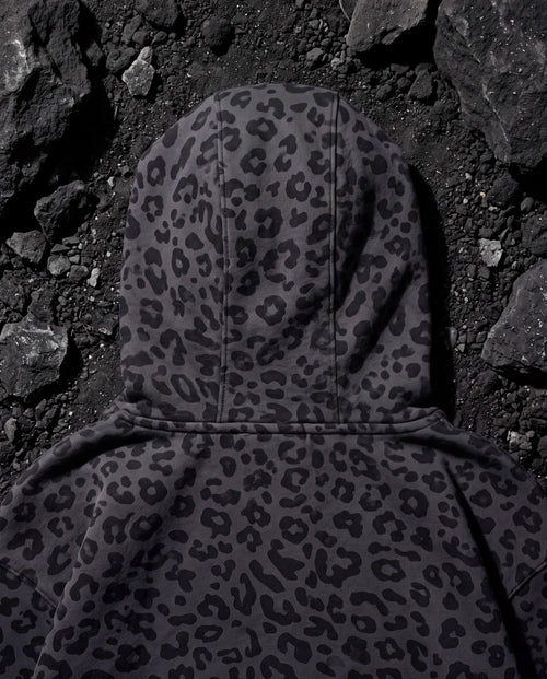 Blank leopard zip-up