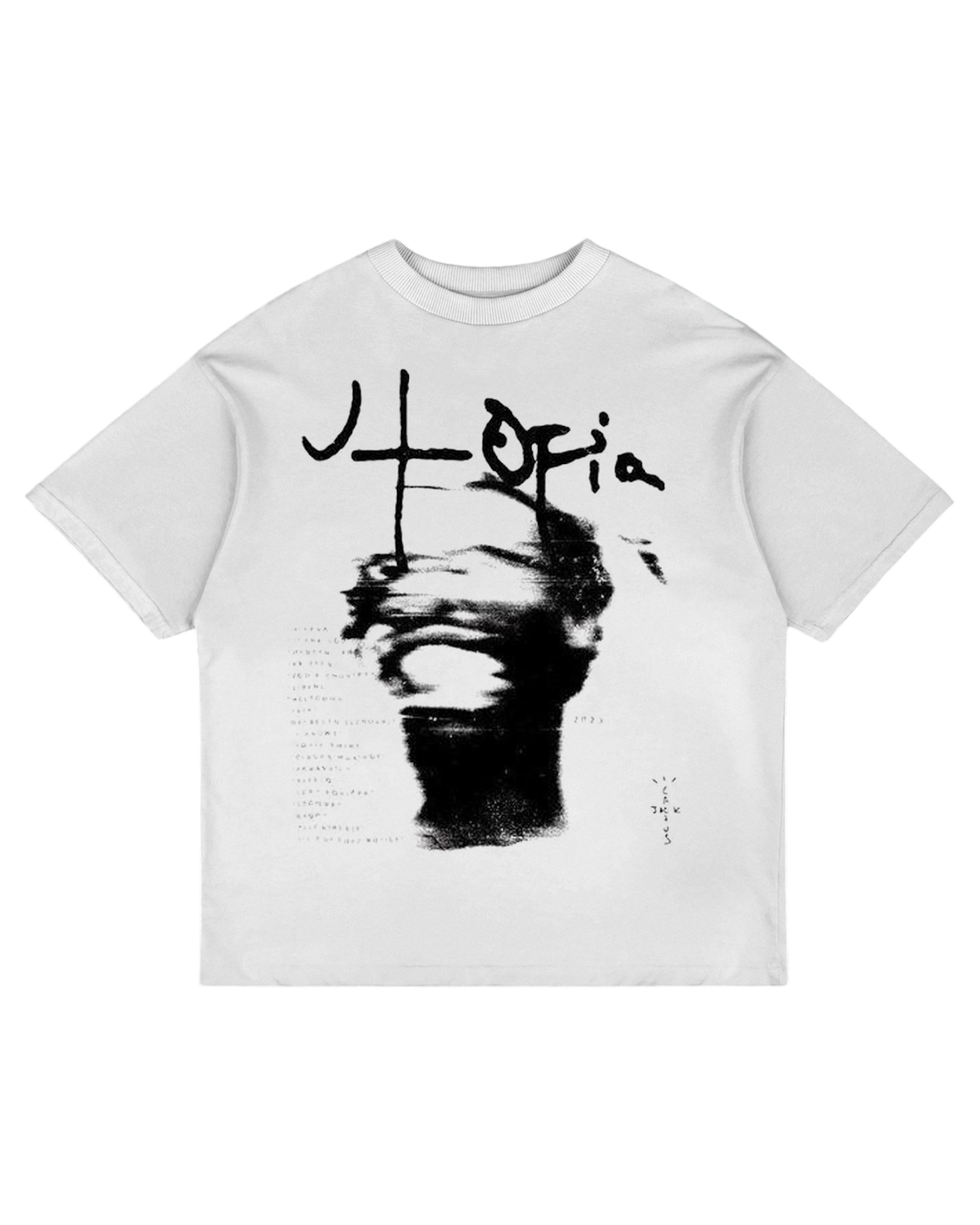 travis scott white t-shirt