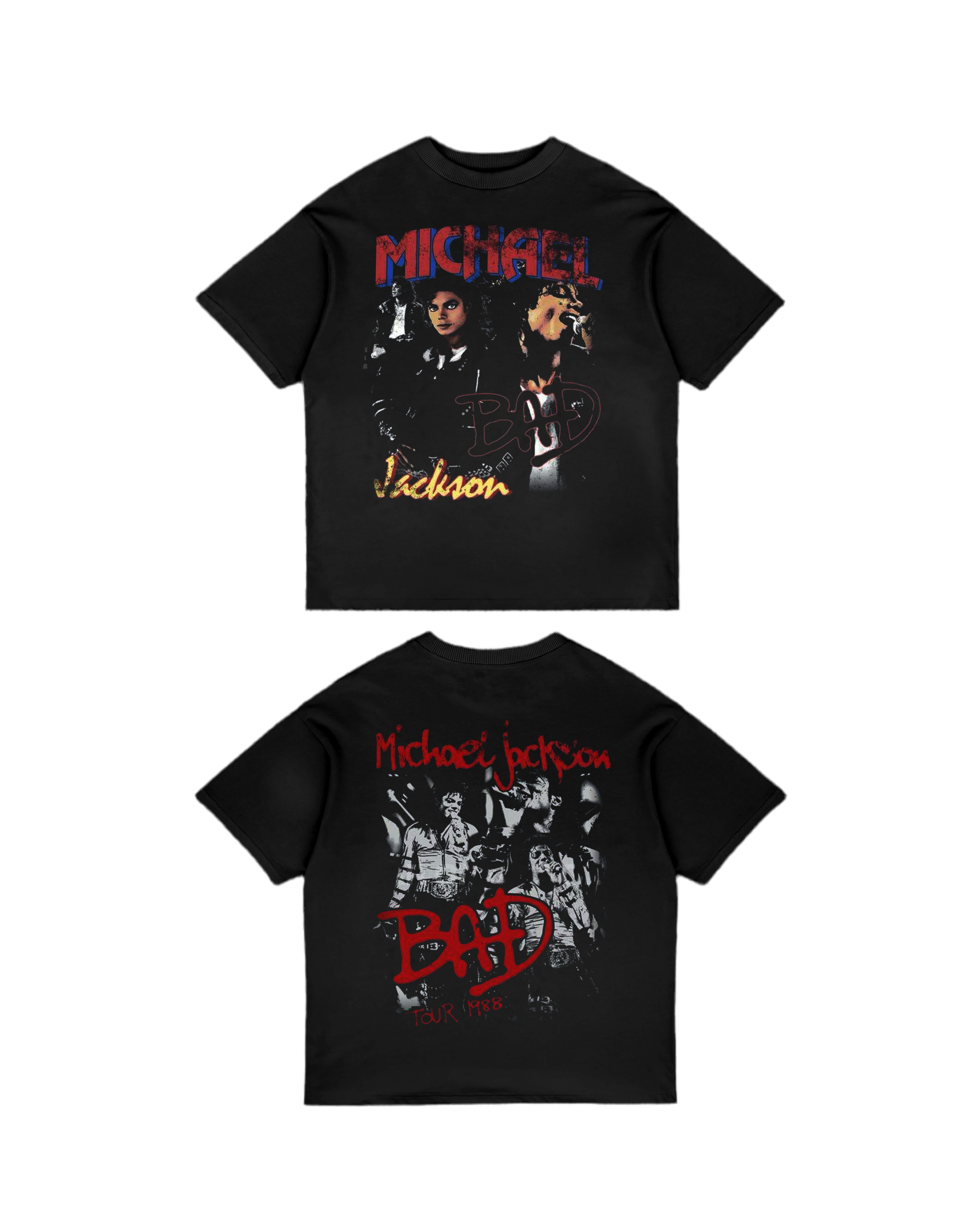Michael jackson v2 black t-shirt