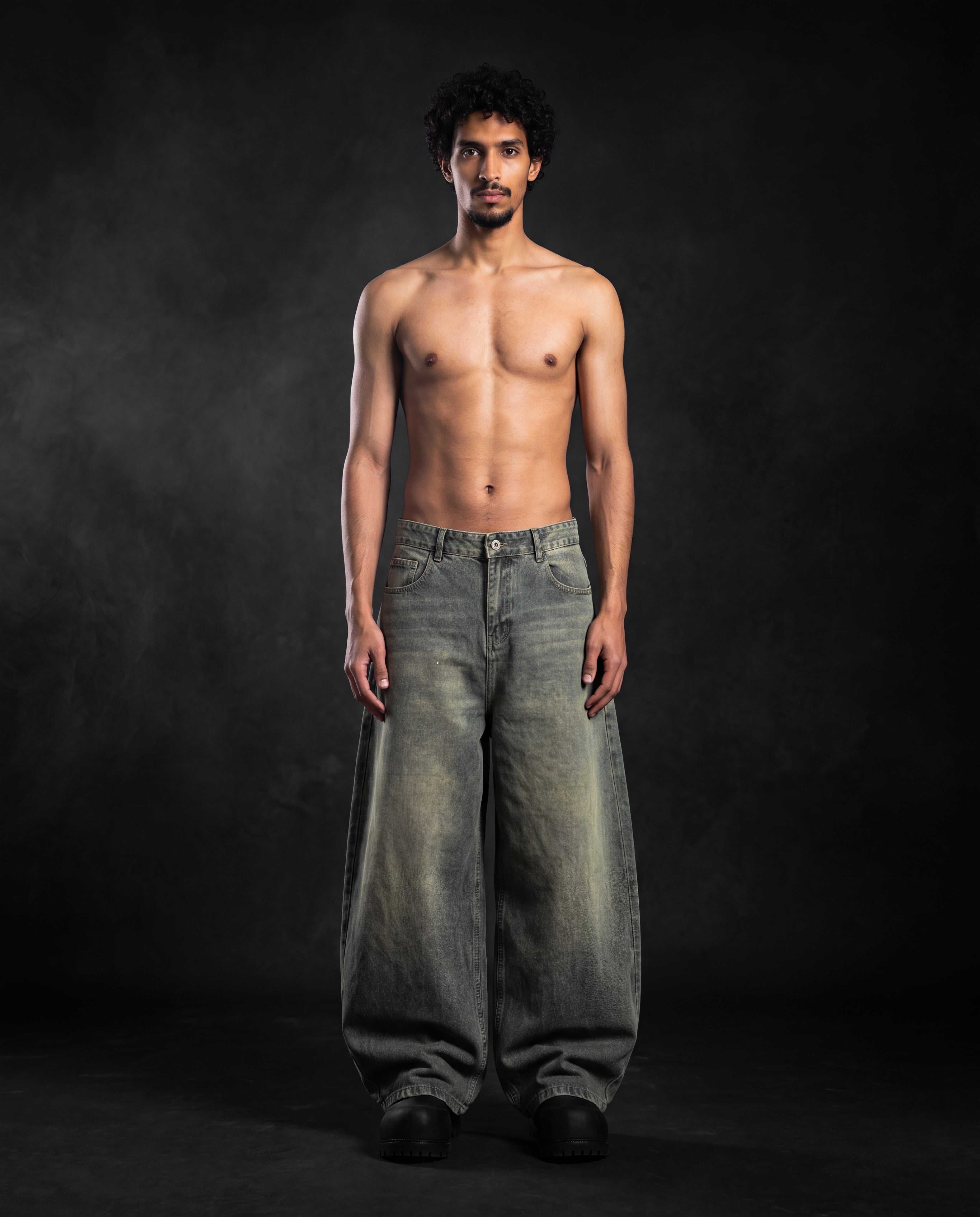 Dirty-blue-BAGGY Jeans