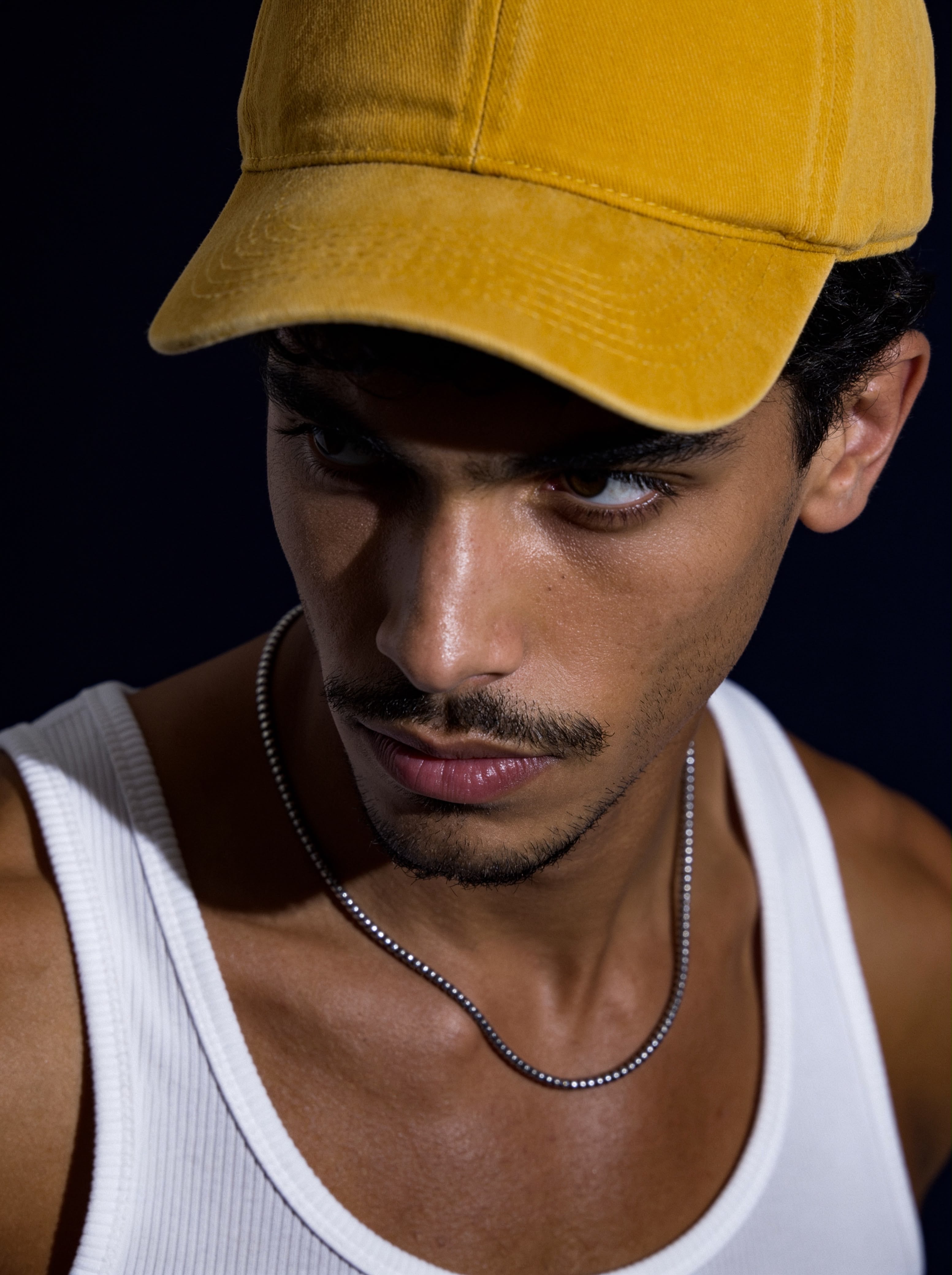 Cap yellow washed