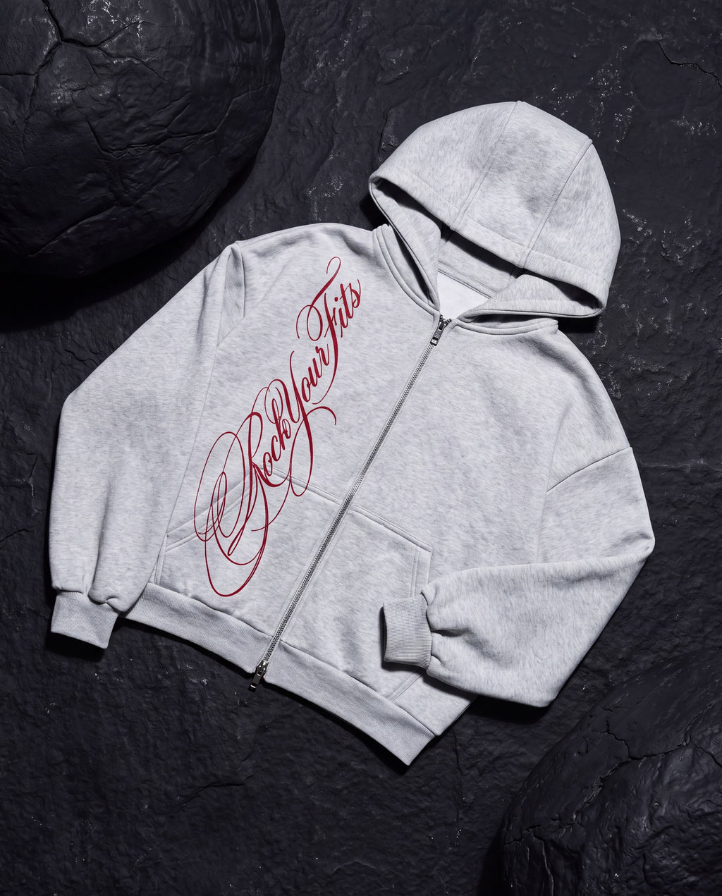 Script Zip Hoodie