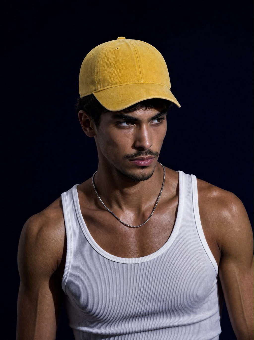 Cap yellow washed