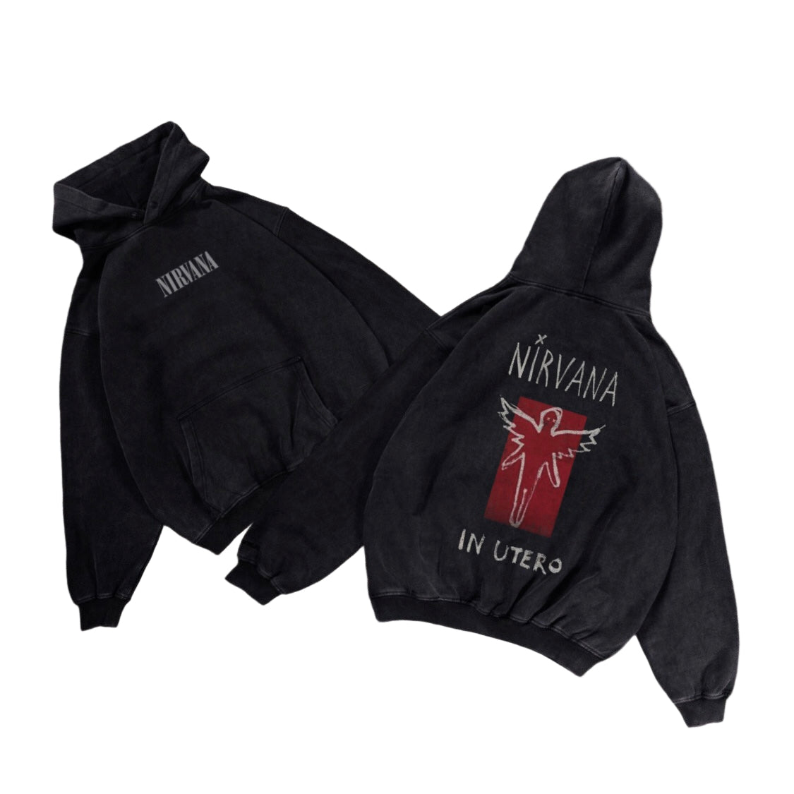 Nitvana washed hoodie